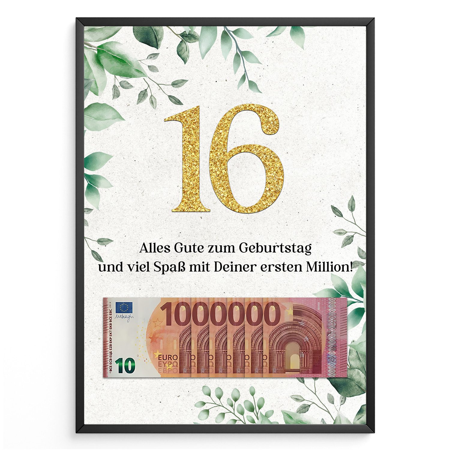 Tigerlino Poster Geburtstag Geldgeschenk Männer Frauen günstig online kaufen
