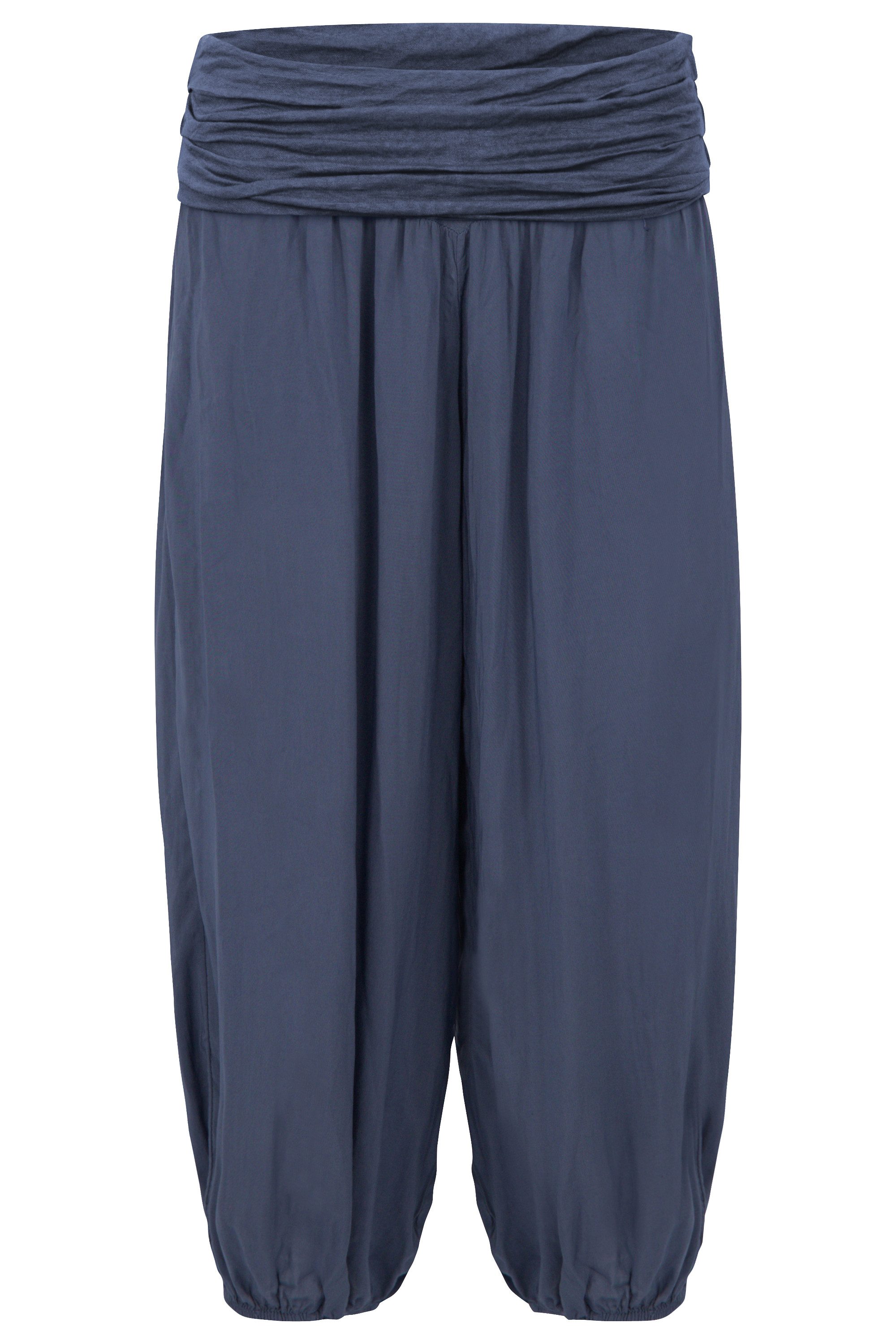 malito more than fashion Haremshose malito Damen Pumphose kurz in Uni Farben, Haremshose zum Tanzen, Damen Haremshose