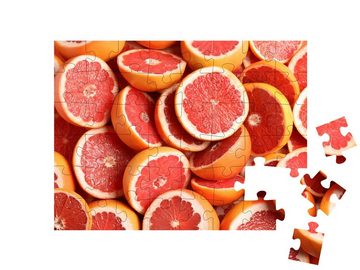 puzzleYOU Puzzle Frische Grapefruits, 48 Puzzleteile, puzzleYOU-Kollektionen Obst, Essen und Trinken