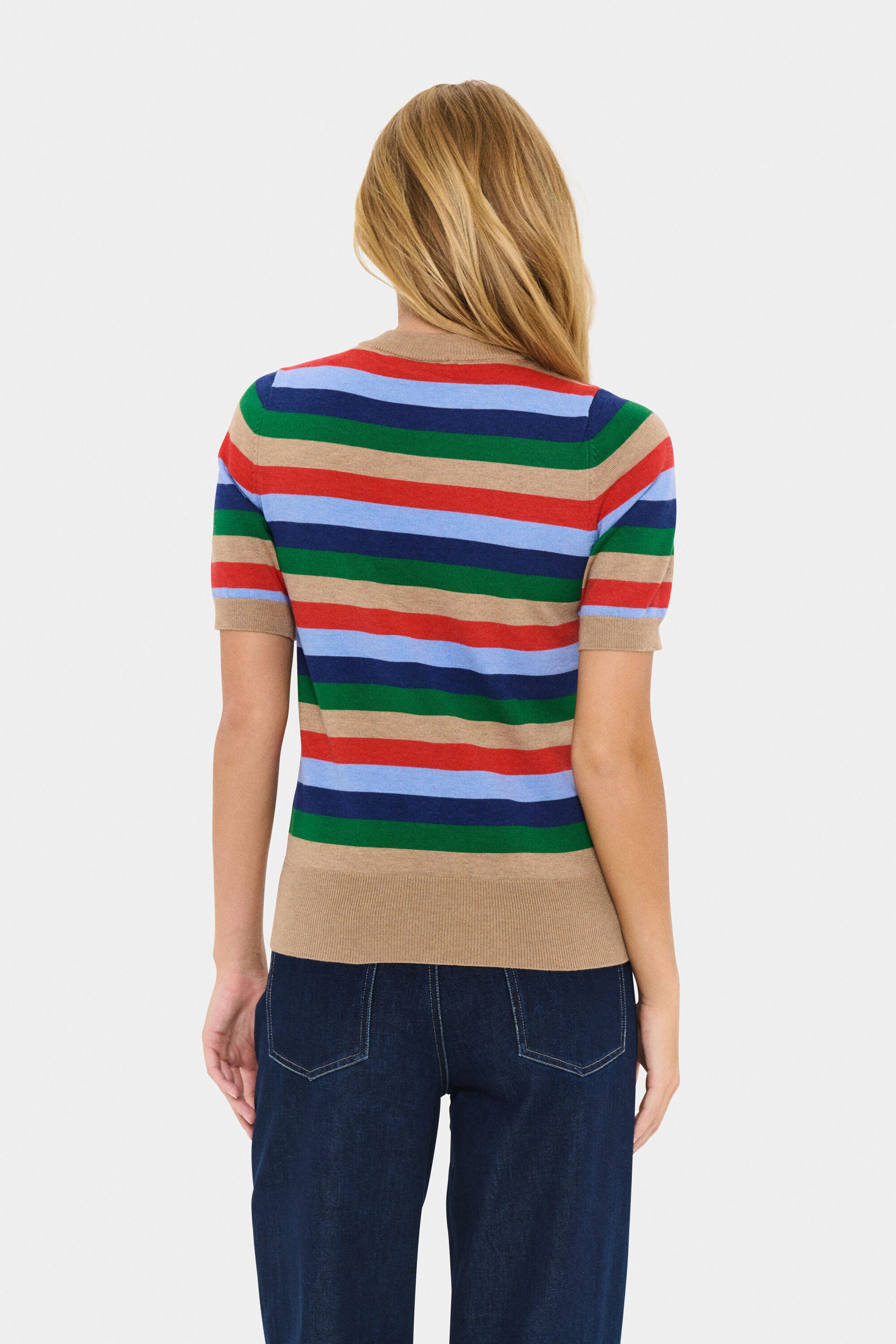 Saint Tropez Kurzarmbluse Kurzarm-Bluse MiliaSZ