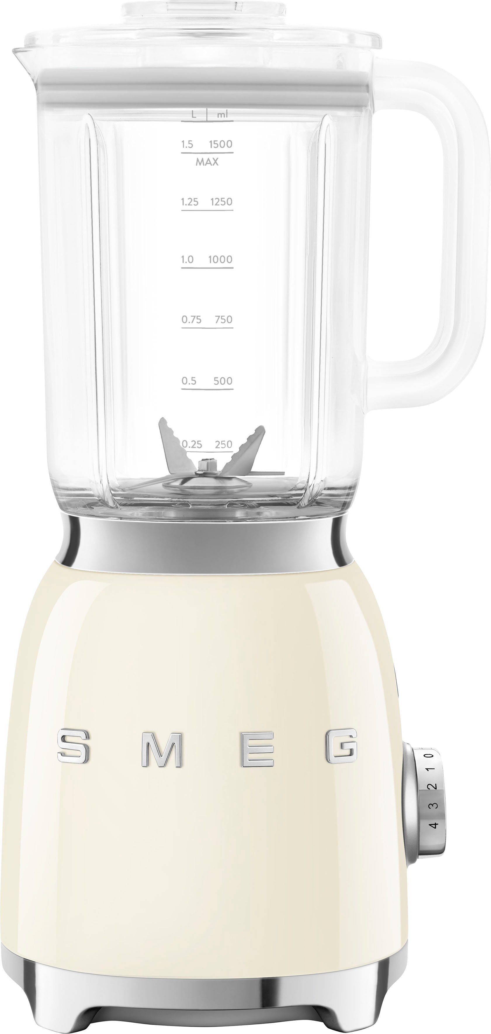 Smeg Standmixer BLF03CREU Standmixer creme 50s Style Jubiläumsaktion - optionale 60 Mo