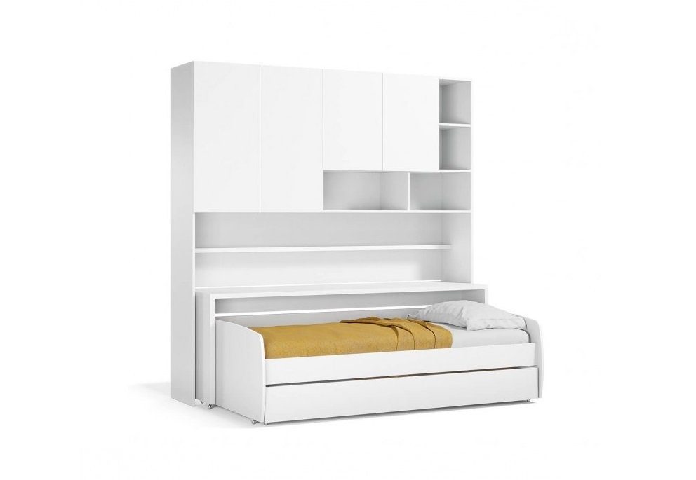 Jugendzimmer-Set Multimo Compact Bettbrücke mit Ausziehbett