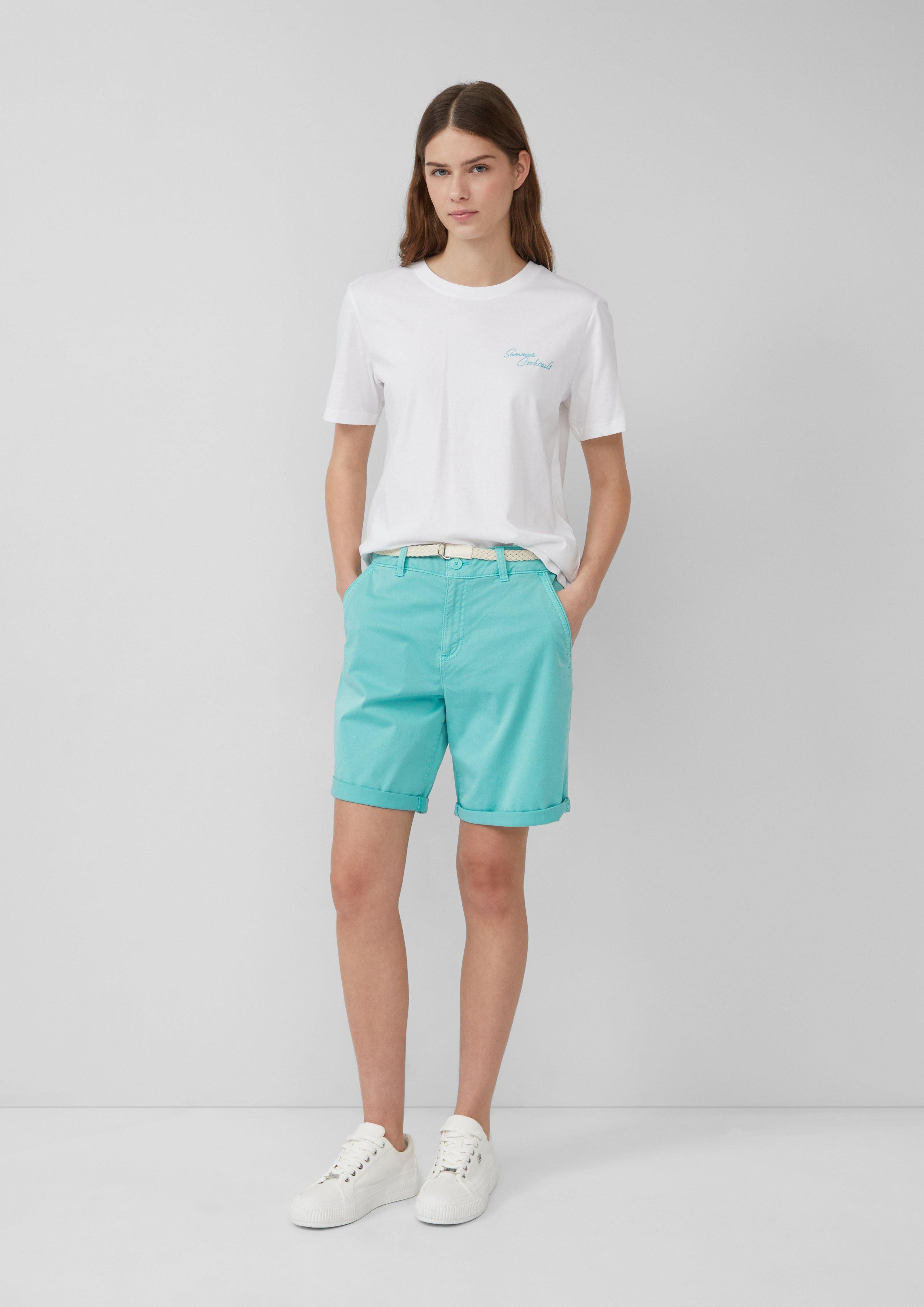s.Oliver Shorts Shorts mit geflochtenem Gürtel günstig online kaufen