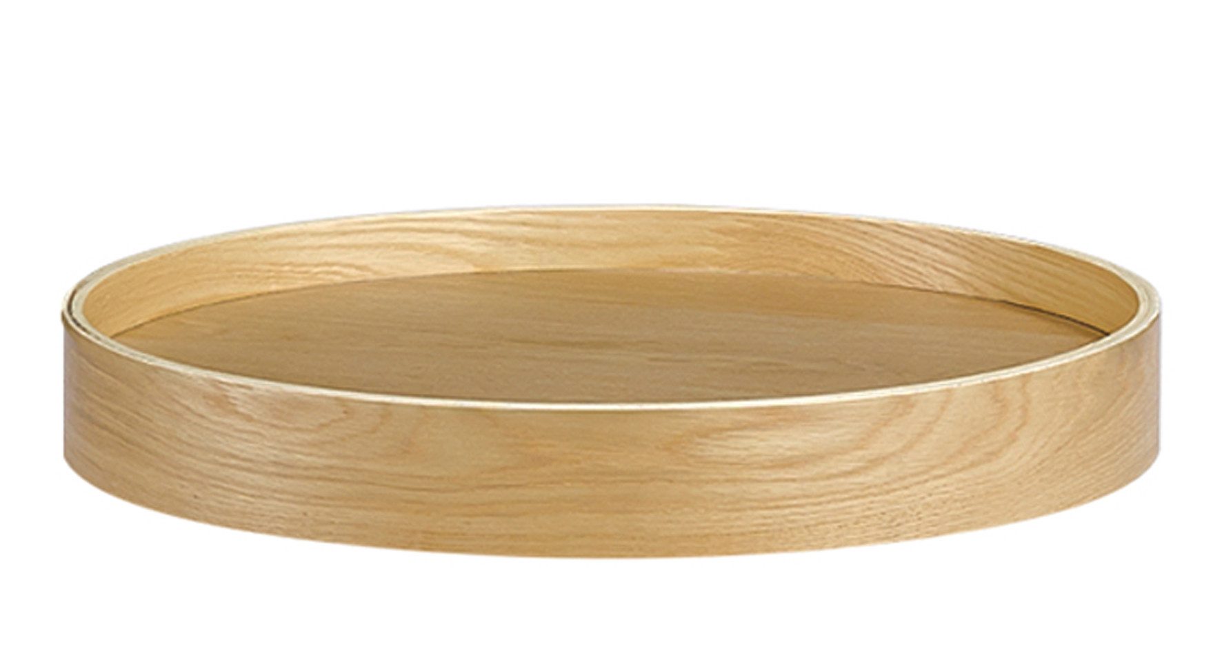 Kaheku Dekoschale Kaheku Tablett Savon, Eiche, Ø 50 cm, 12700302 (1 St)