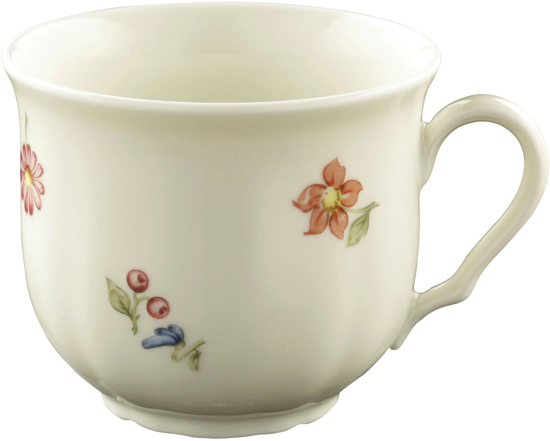 Seltmann Weiden Kaffeeservice Geschirr-Set, Service Marieluise (18-tlg), 6 Personen, Porzellan, Teller, Tasse, Untertasse Made in Germany, 18 Teile, für 6 Personen