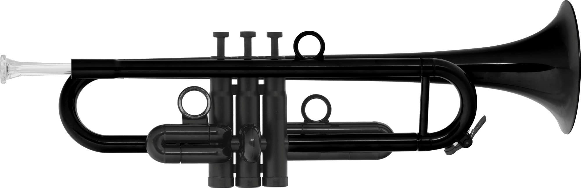Classic Cantabile Trompete MardiBrass Kunststoff Bb-Trompete - Brass-Sound in knalligen Farben Bb Pumpventil, Set, 6-St., Mit Transporthülle, zwei Мундштукиn und Ersatzventilen, sehr gute Ansprache und Intonation
