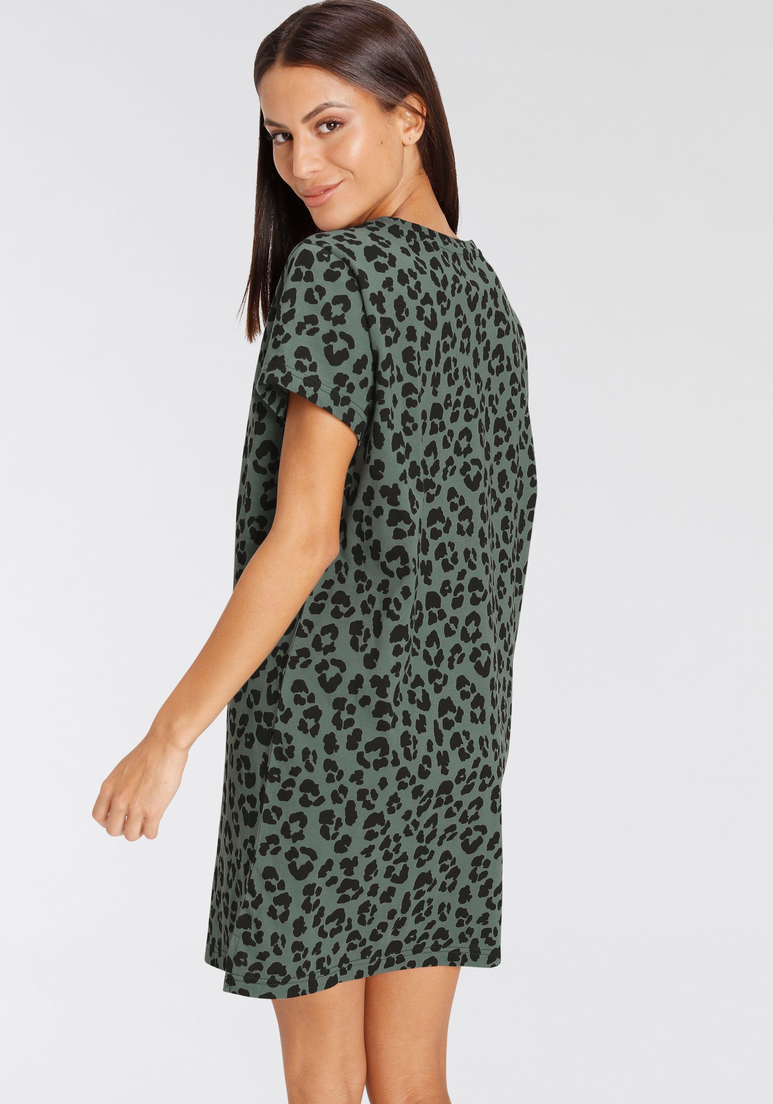 Vivance Dreams Sleepshirt (Packung, 2 Stück) mit Leo-Muster