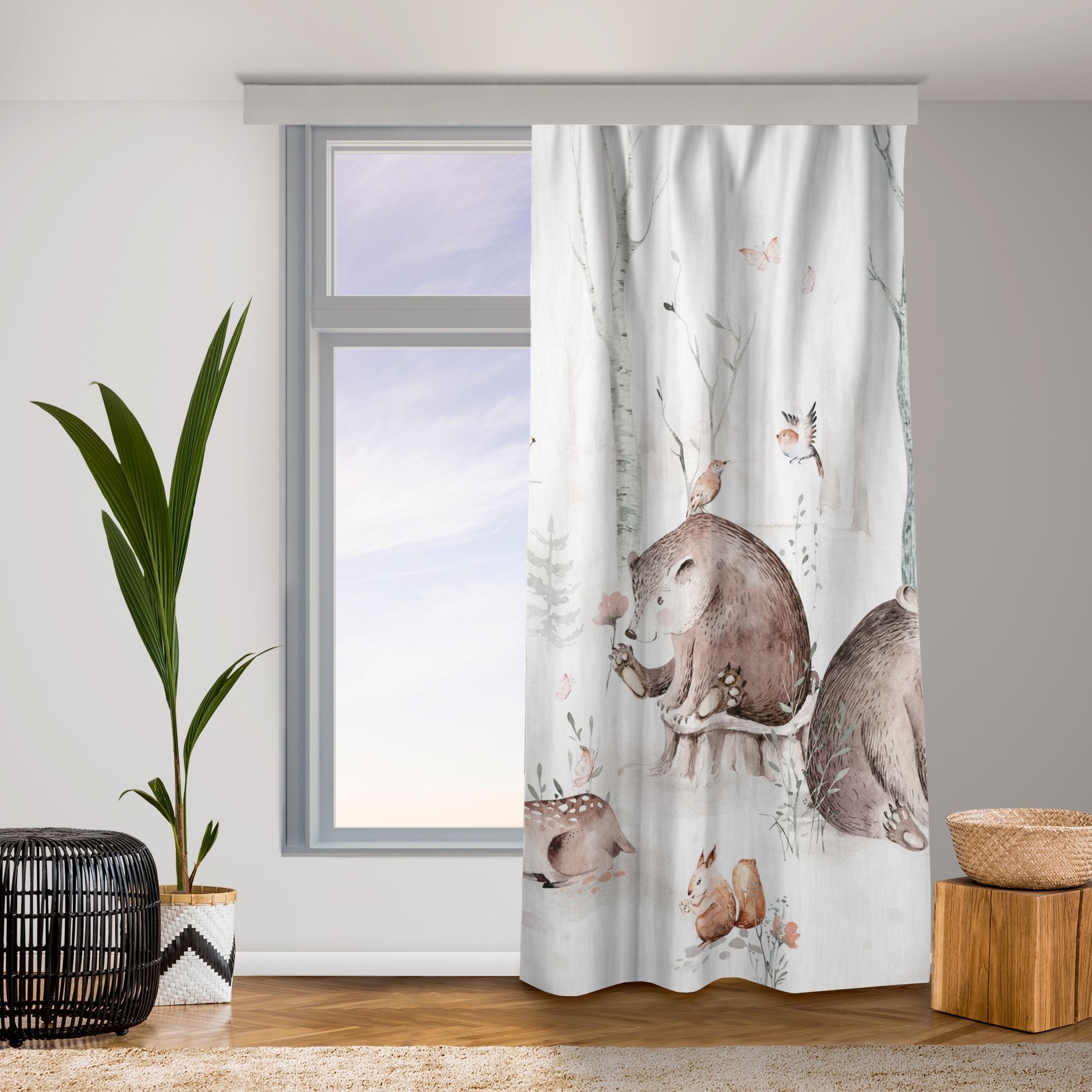 Bilderdepot24 Vorhang Gardine Natur Tiere Muster günstig online kaufen