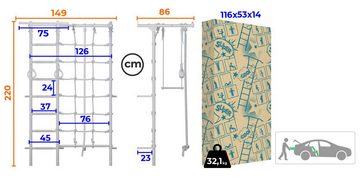 Jeflex Sprossenwand Spielkomplex ClimbMaxx M4, Made in Europa