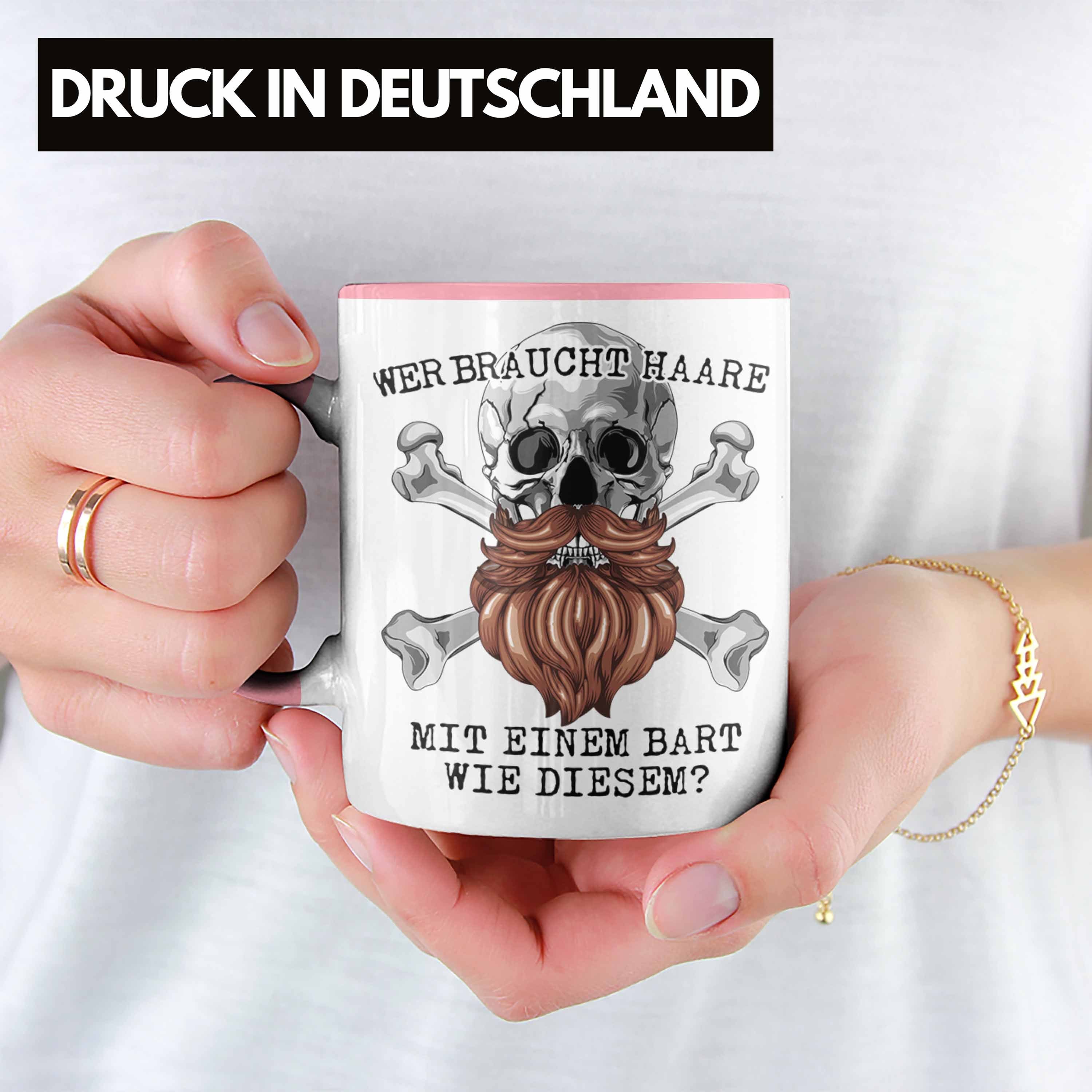 Trendation Tasse Glatze Bart Echter Mann Tasse Geschenk Wer Braucht Haare Mit Einem Bar