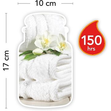 Yankee Candle Duftkerze Fluffy Towels 623 g (Duftkerze, 1-tlg., im Glas mit Deckel), Baumwolldocht, Brenndauer bis zu 150 Stunden, Geschenk, Kerze