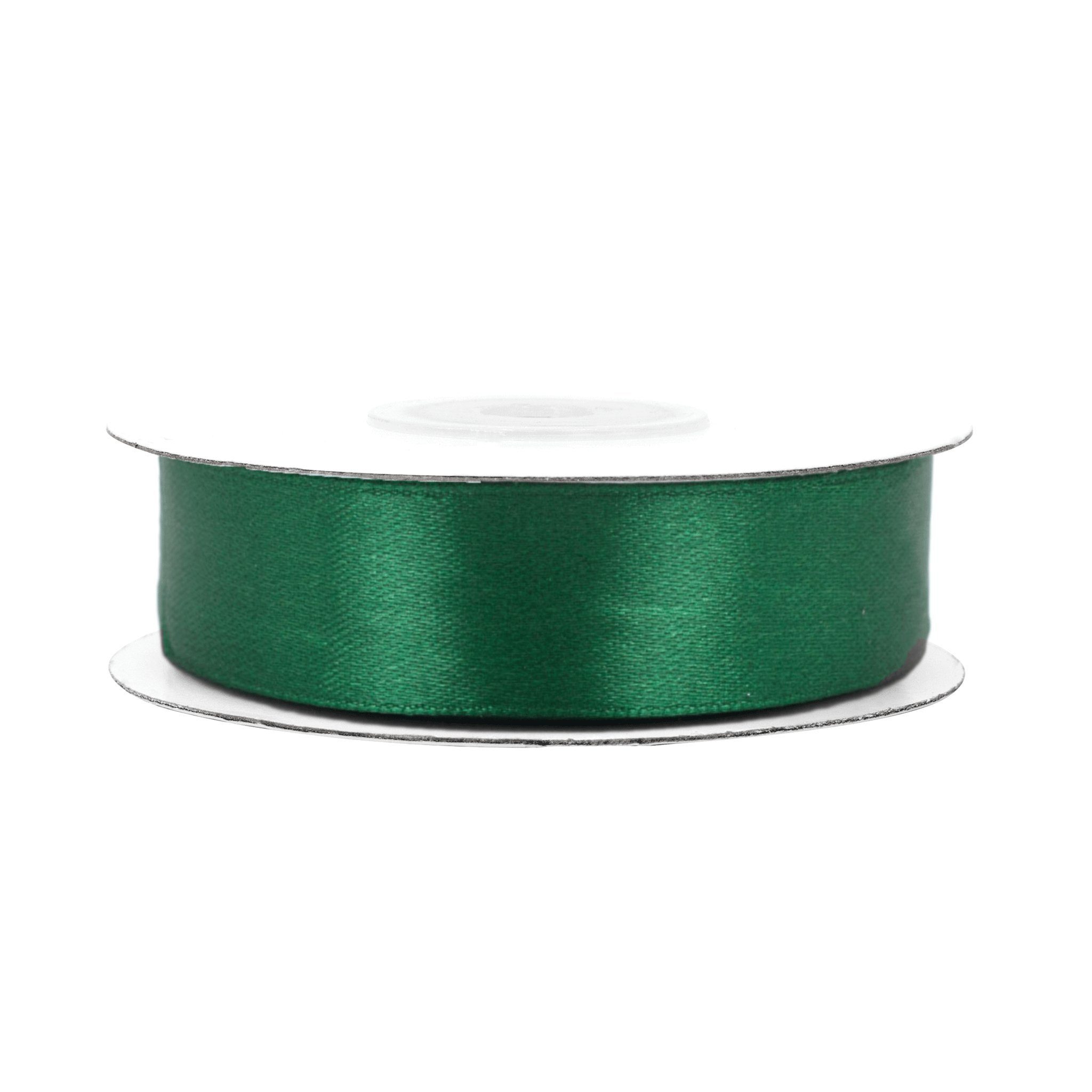 Creativery Satinband, Satinband 18mm x 25m Rolle Dunkelgrün