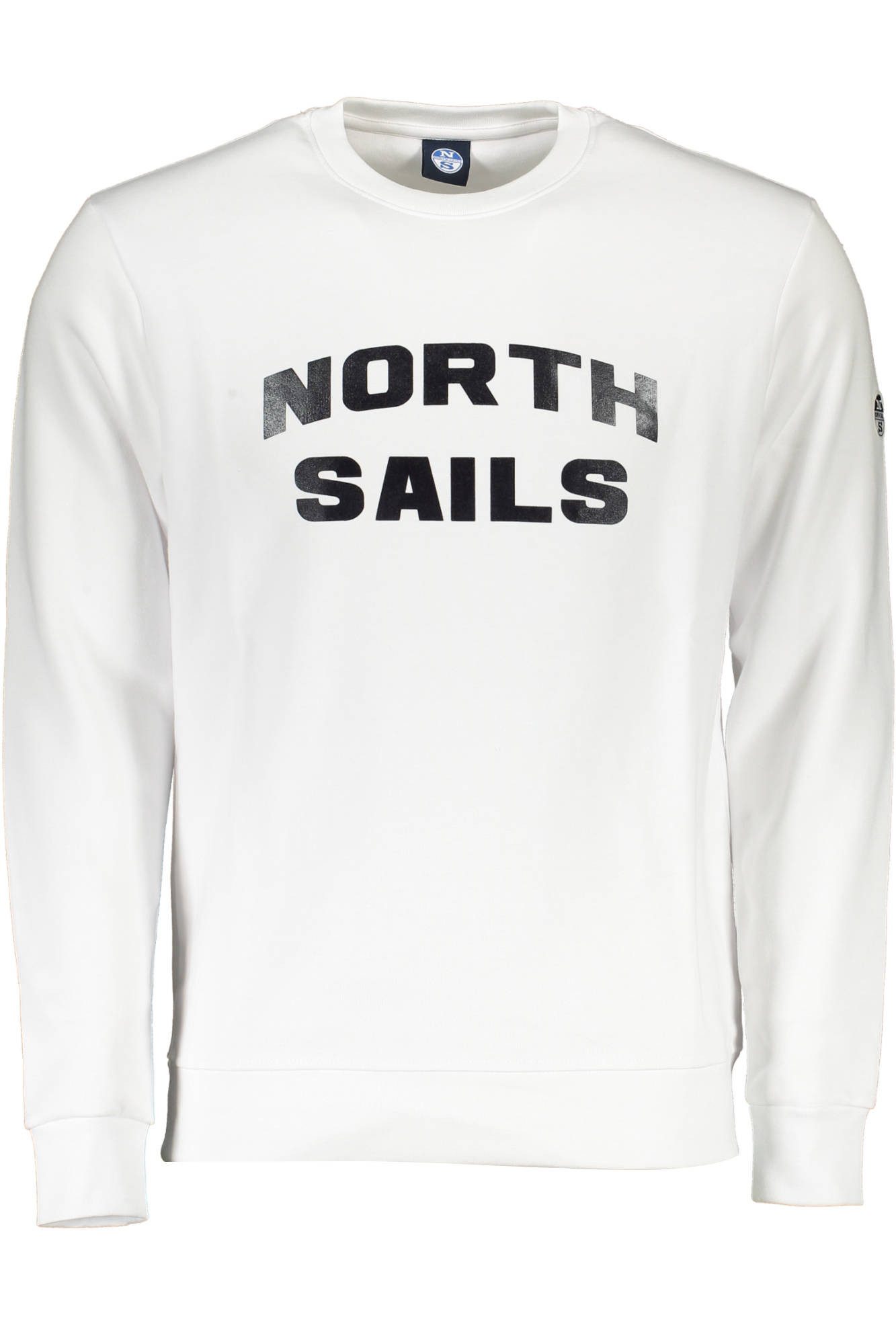 North Sails Sweatshirt Weißes Herren-Sweatshirt mit Rundhals und Druck - günstig online kaufen