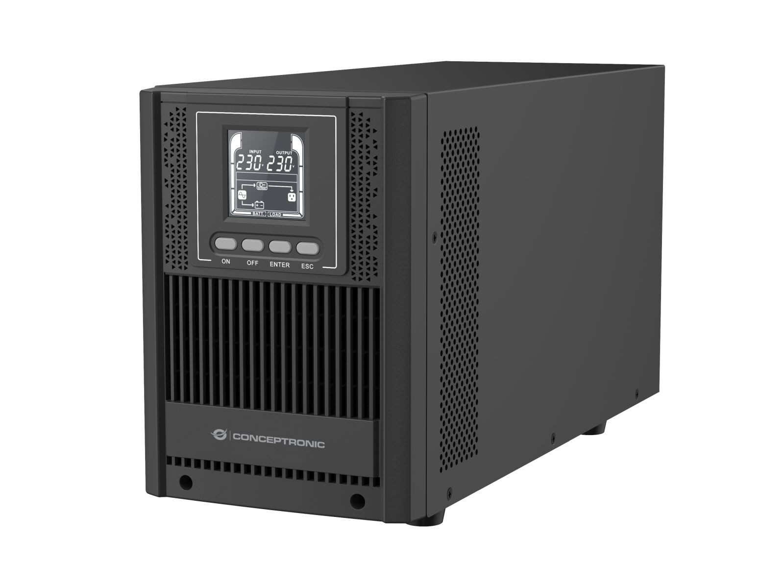 Conceptronic USV-Anlage ZEUS USV 2000VA 1800W Online UPS,IEC EPO Port