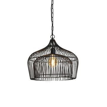 Light & Living Pendelleuchte Hängeleuchte Kristel - Schwarz - Ø58cm - Esstischlampe - Wohnzimmer