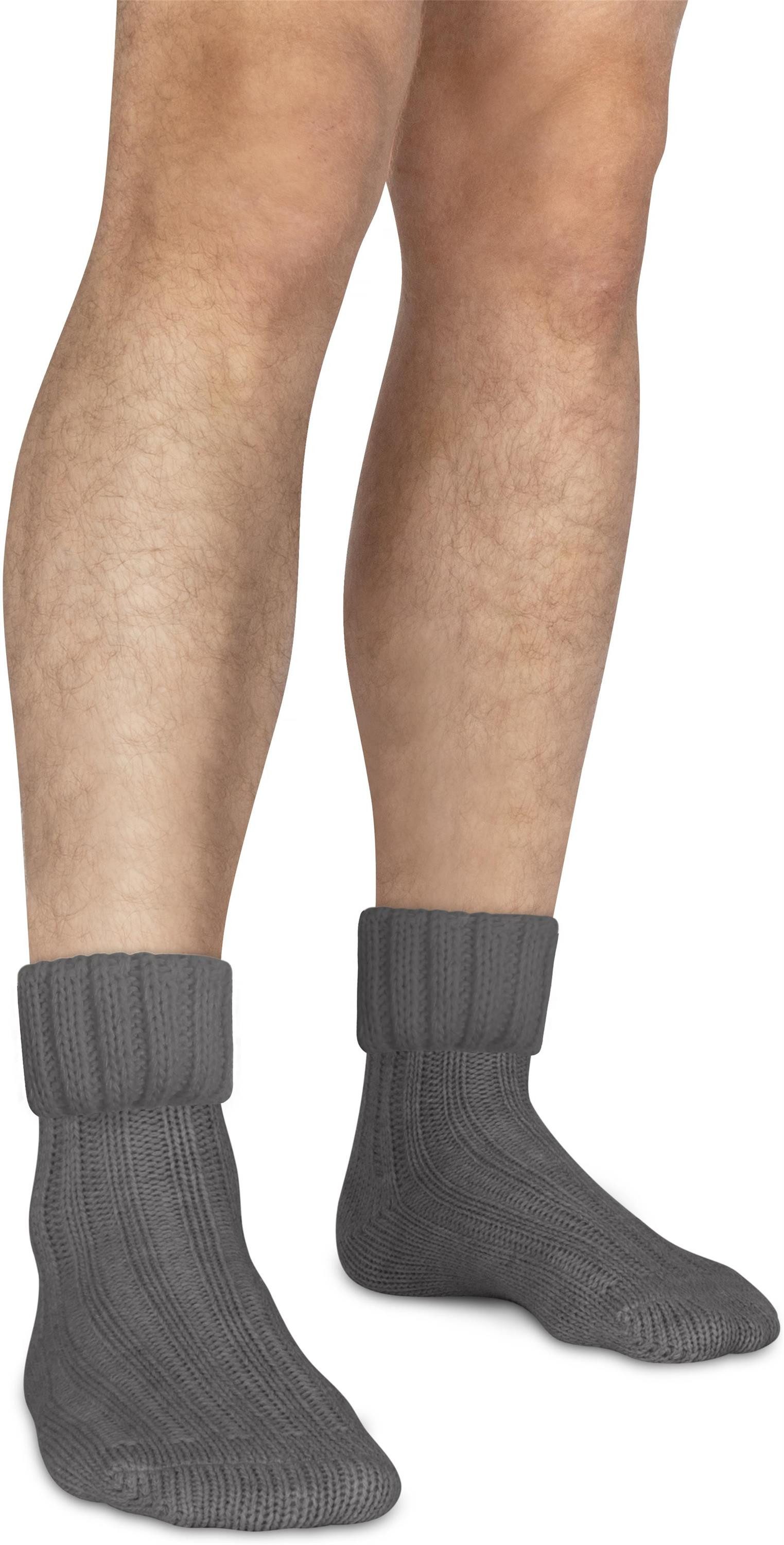 normani Thermosocken 2 Paar Alpaka-Socken mit Umschlag (Set, 2-Paar, 2 Paar) hochwertige Alpaka-Wolle