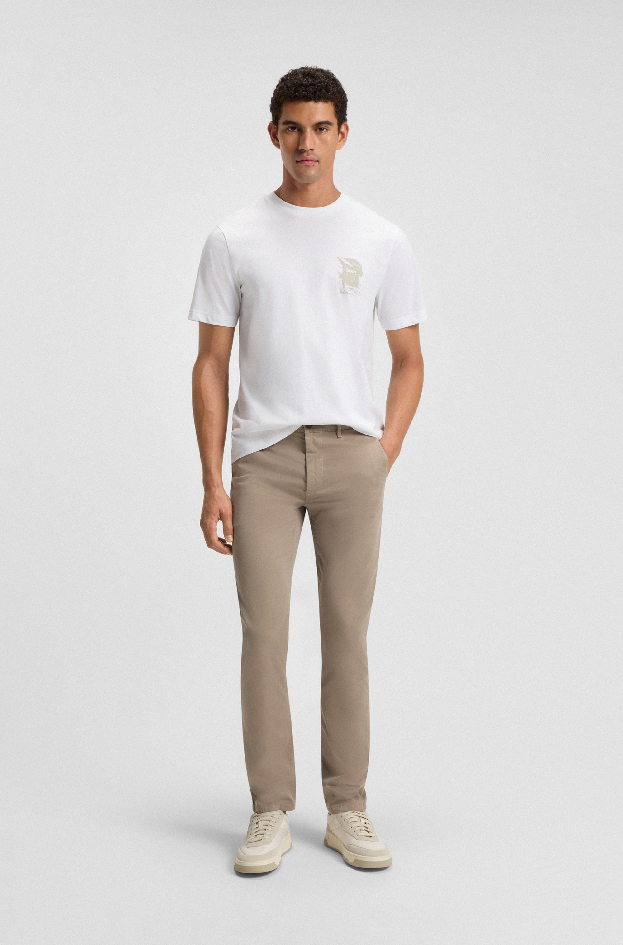 BOSS ORANGE Chinohose slim mit Gesäßtaschen