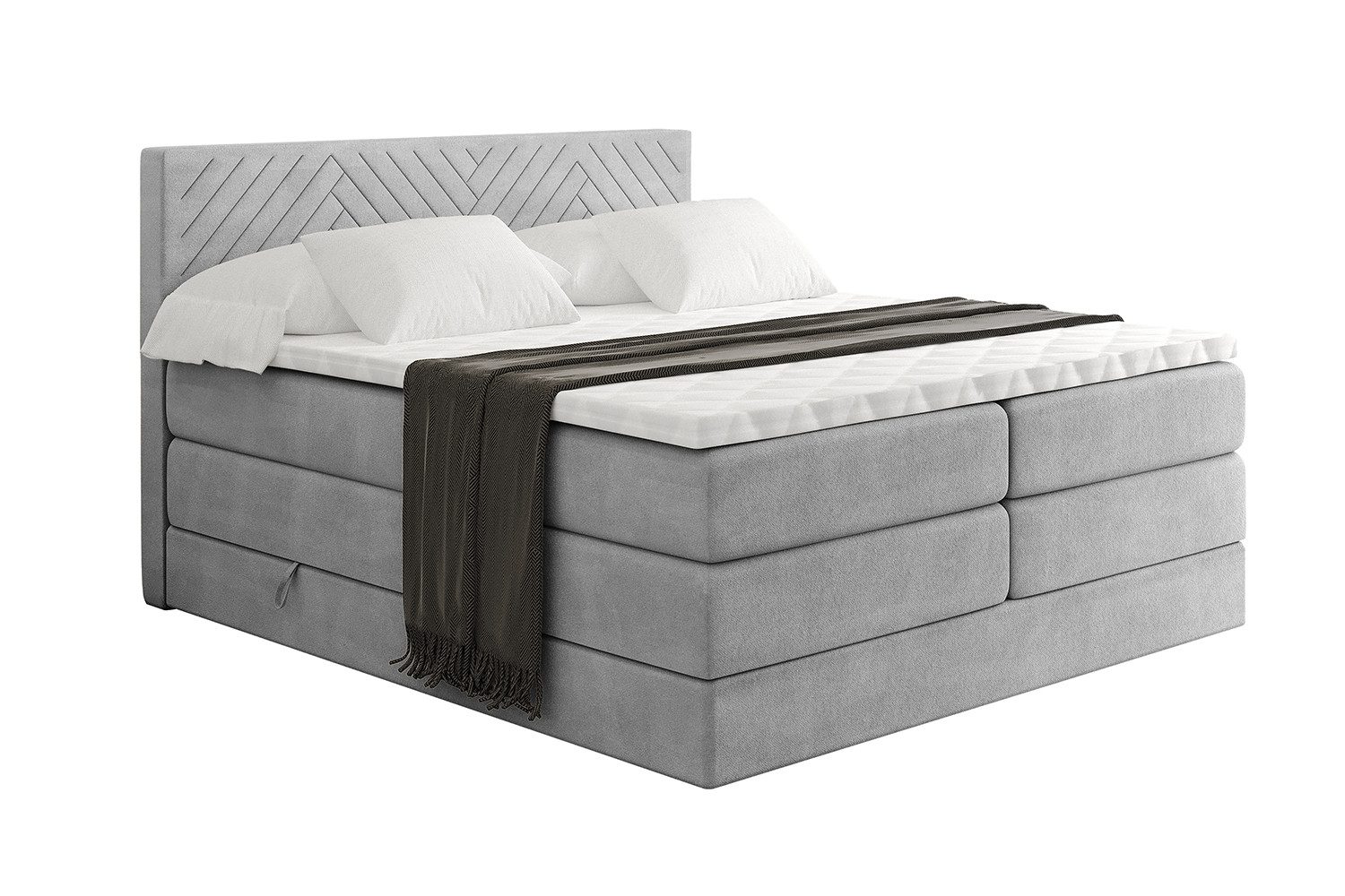 ALTDECOR Boxspringbett VEXA KING (Multipocket-Matratze H4, günstig online kaufen