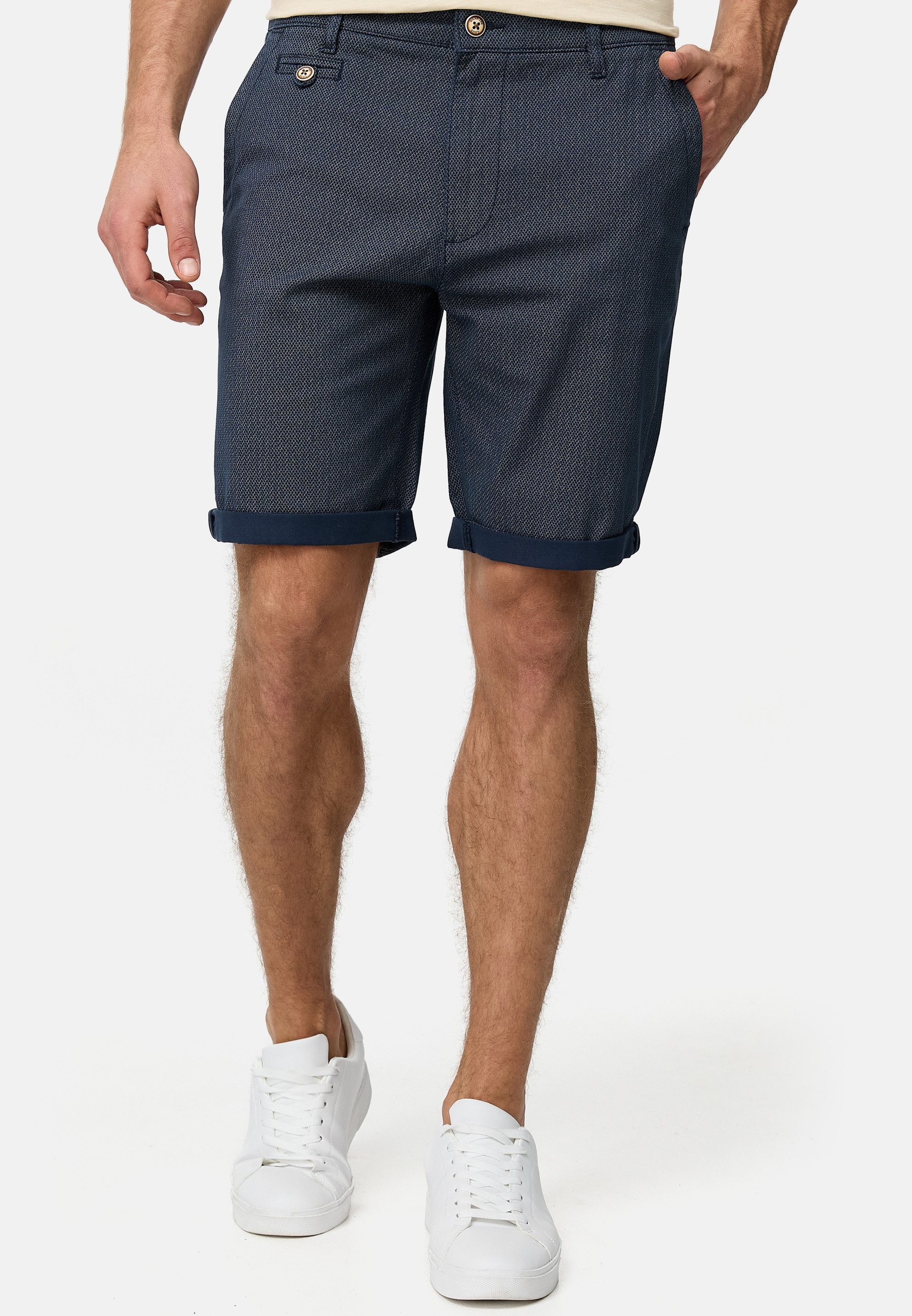 Indicode Chinoshorts Herren Cuba Chino Shorts Herrenshorts aus Baumwollgemi günstig online kaufen