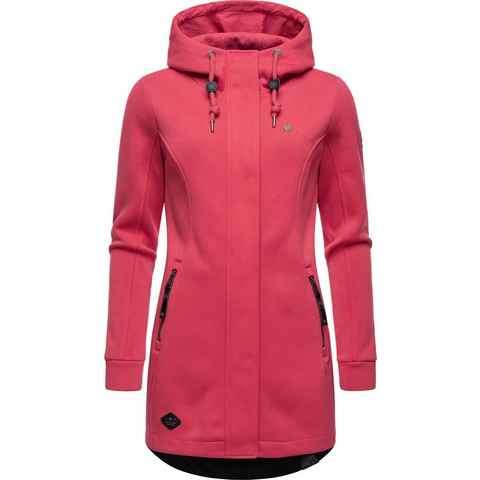 Ragwear Kapuzensweatjacke Letti Bonded Sportliche Kapuzenjacke in Feinstrick-Optik