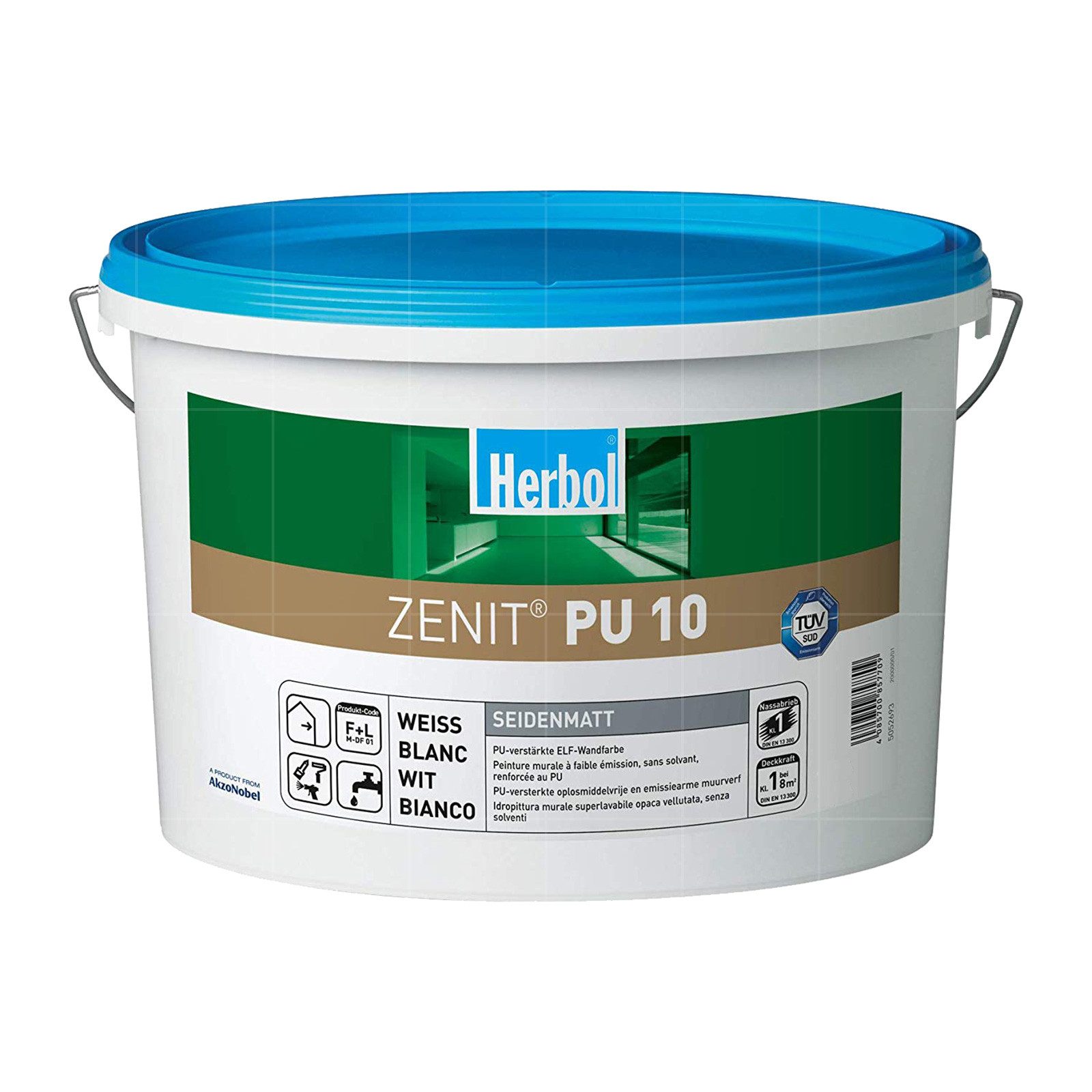Herbol Wandfarbe Zenit PU 10 - 5 Ltr (Weiss)