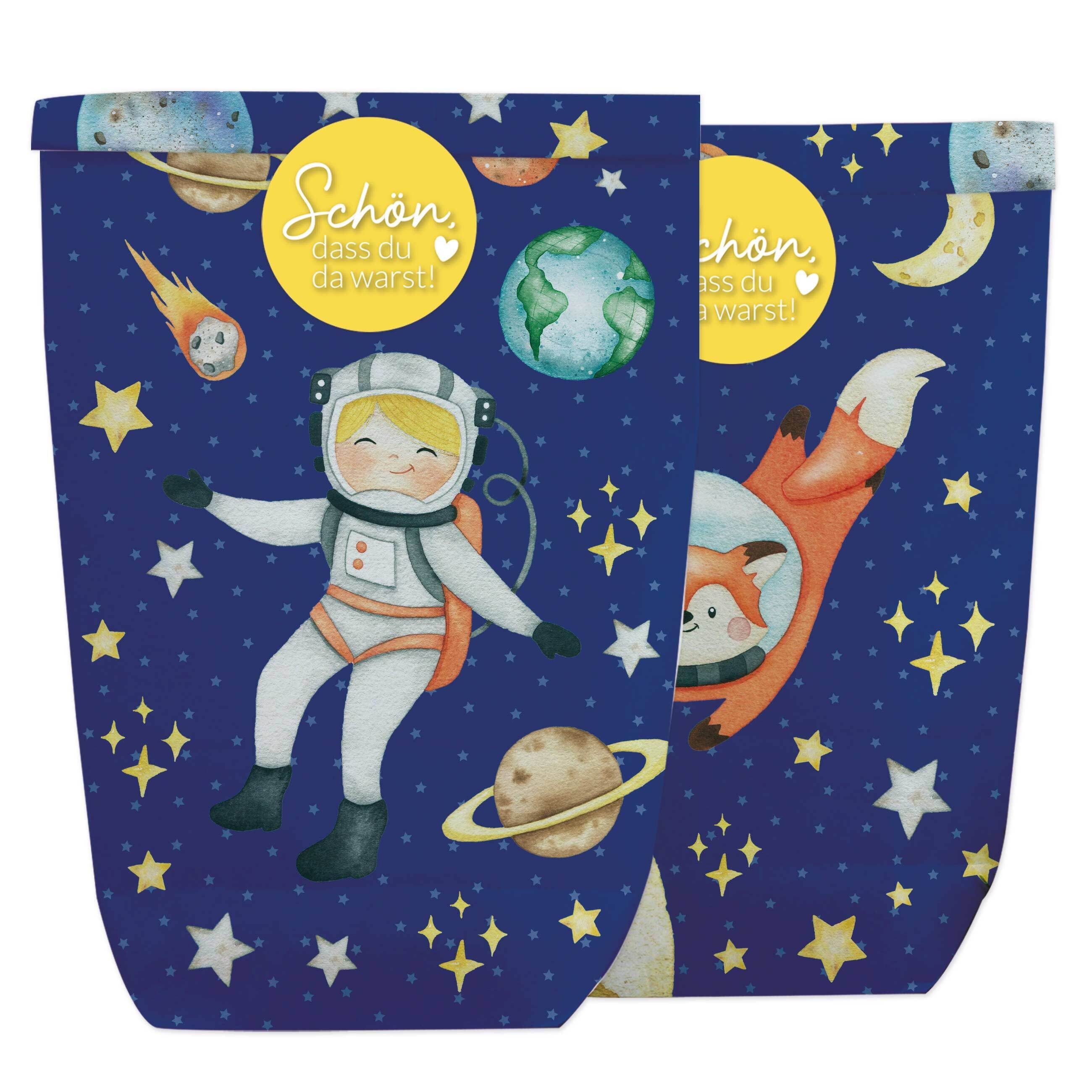 PAPIERDRACHEN Geschenkbox 12 Geschenktüten zum Geburtstag - mit Aufkleber zum Verschließen, in verschiedenen Motiven erhältlich