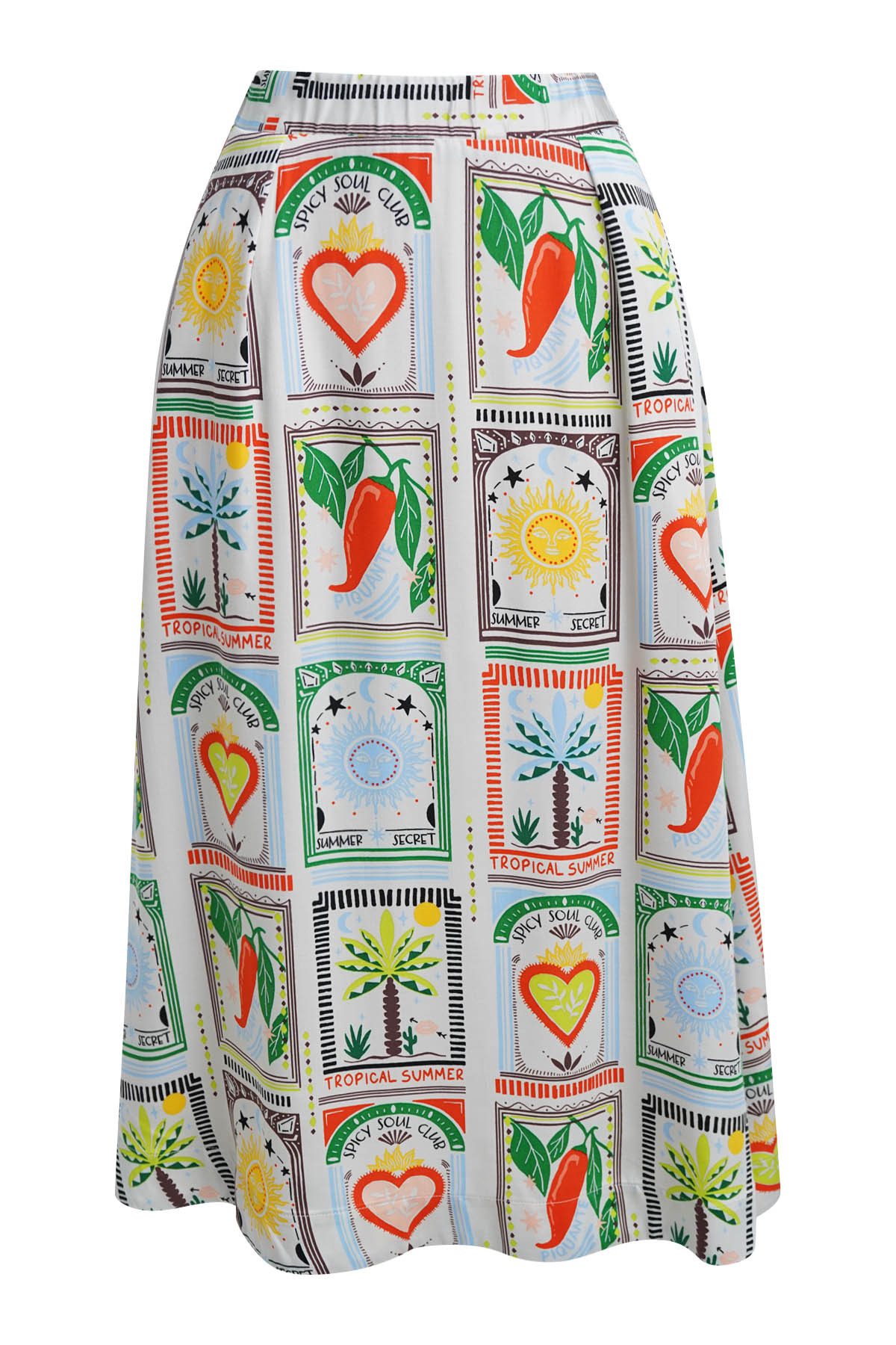 Smith & Soul A-Linien-Rock PRINTED SKIRT, CHILI PRINT