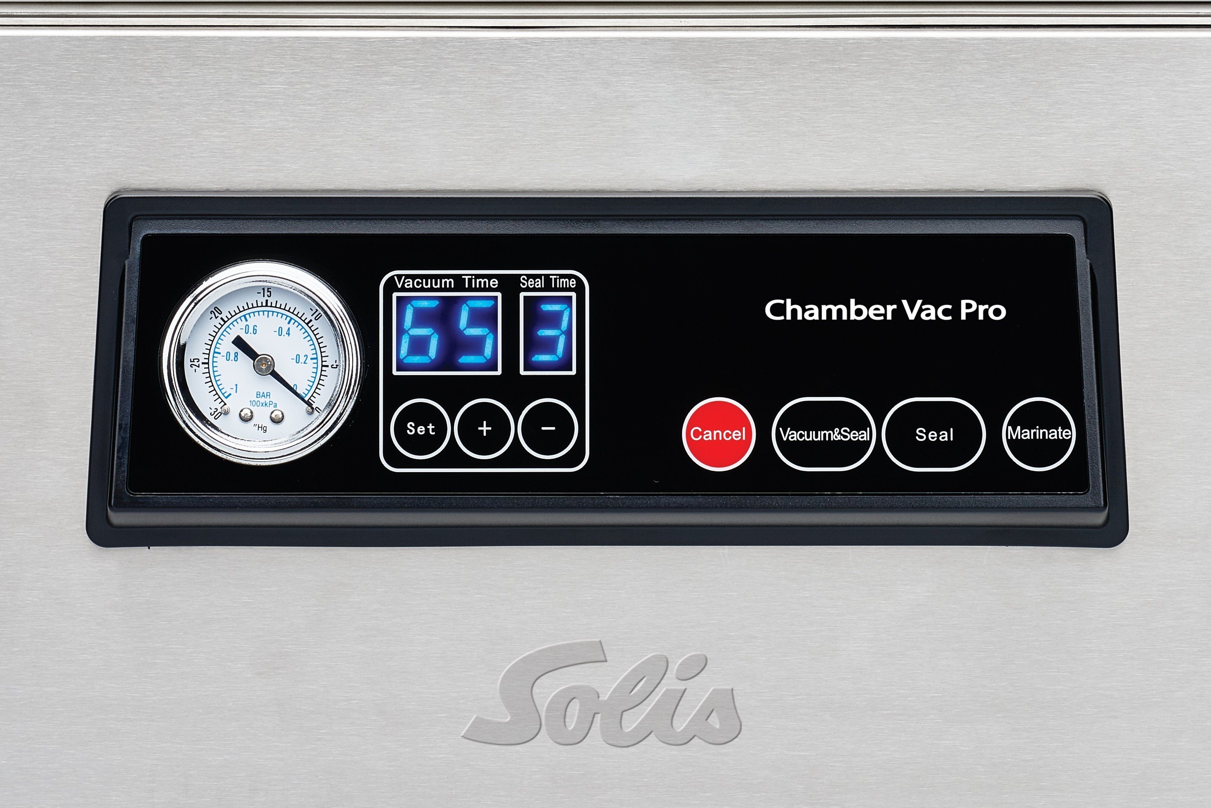 ELMA Vakuumierer Chamber Pro Digit 300 – Professioneller Kammervakuumierer Aus Edelstahl, 350 W, 30 Cm Schweißbalken, Flüssigkeiten Geeignet, Intensive Nutzung, Inkl. Vakuumbeutel