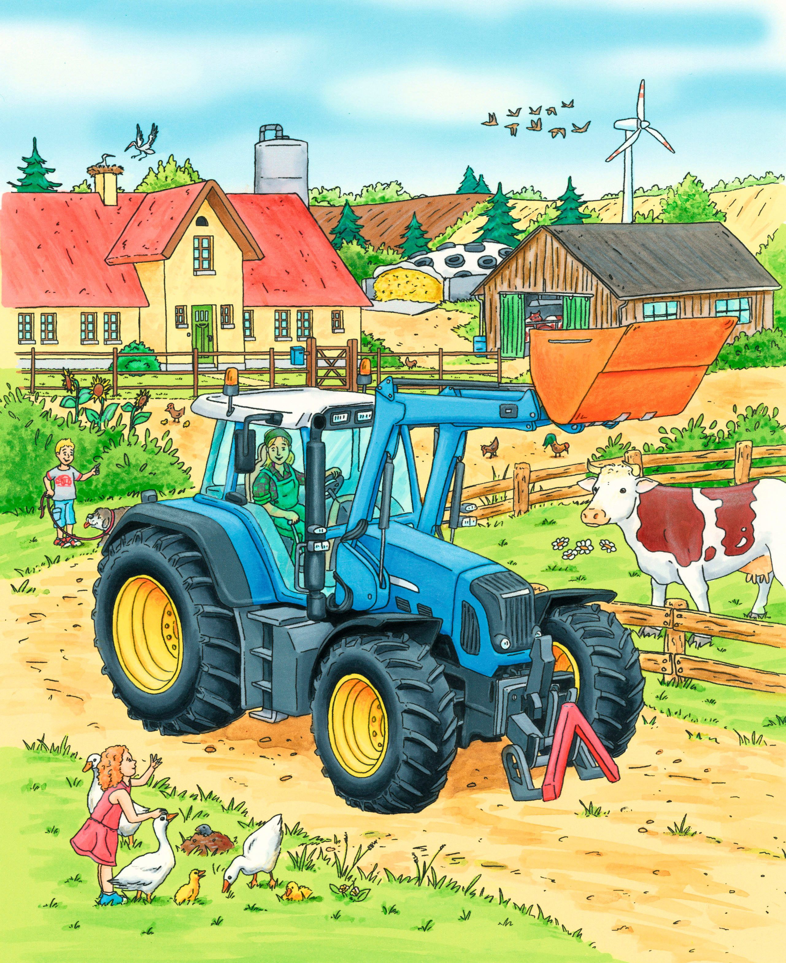 Haba Puzzle Traktor und Co., 72 Puzzleteile