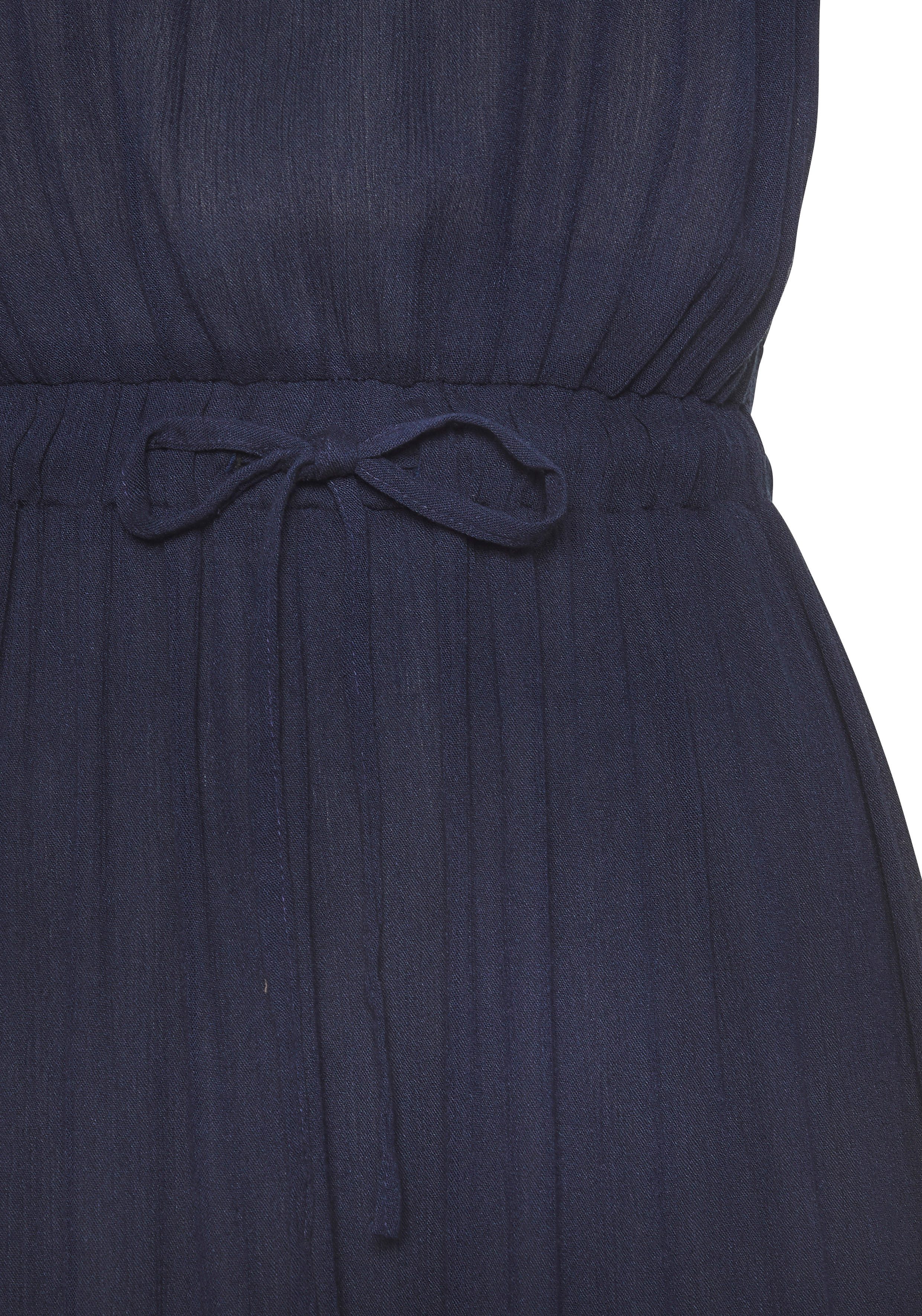 LASCANA Maxikleid mit tiefem Ausschnitt aus gekreppter Viskose – Bild 4 von 5
