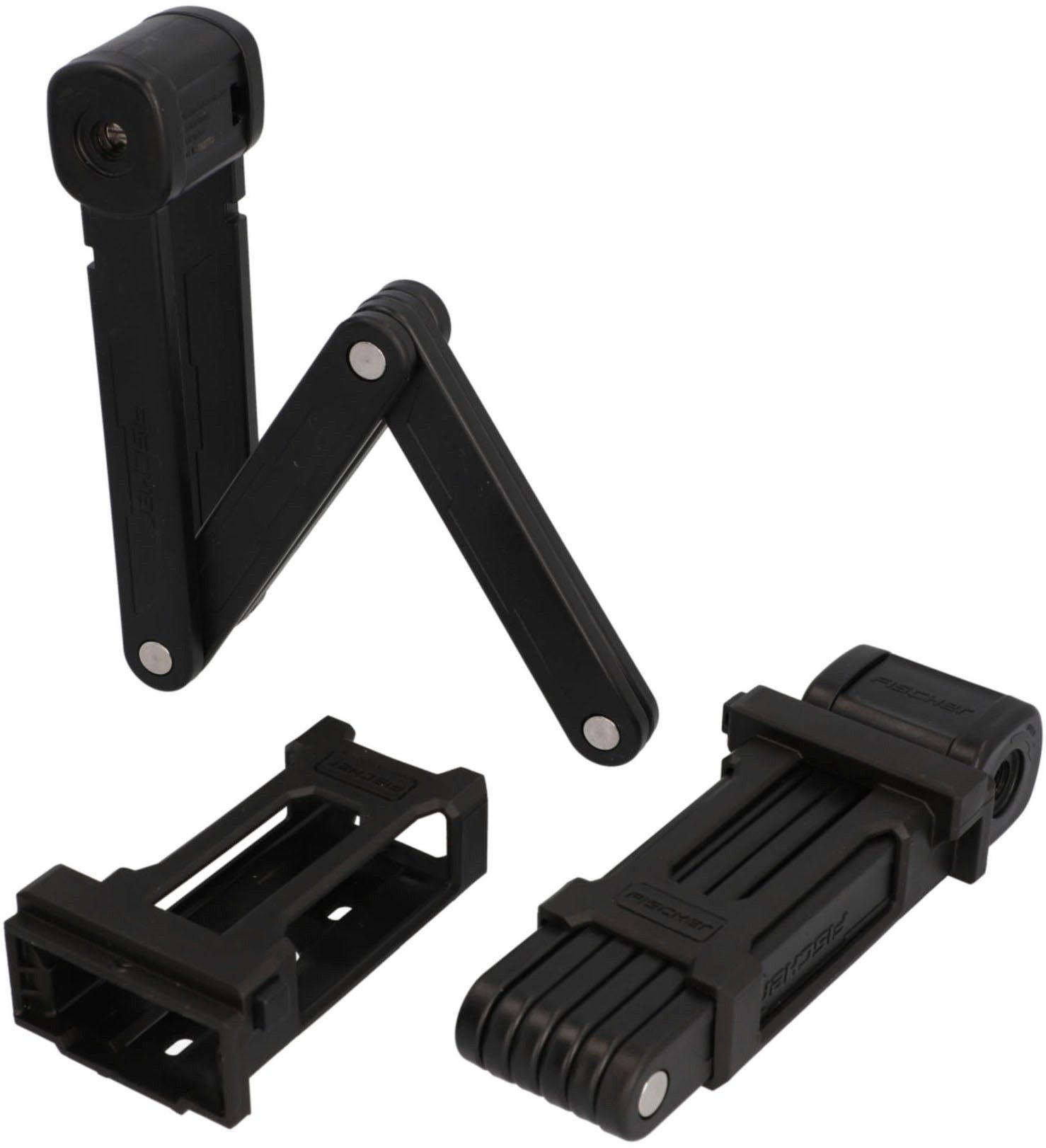 FISCHER Fahrrad Faltschloss TWIN FK85/8 (2-tlg)