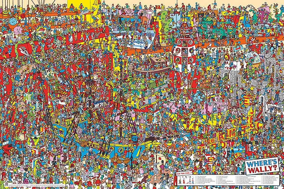 Grupo Erik Poster Where's Wally Poster Wo ist Walter 91,5 x 61 cm, Print