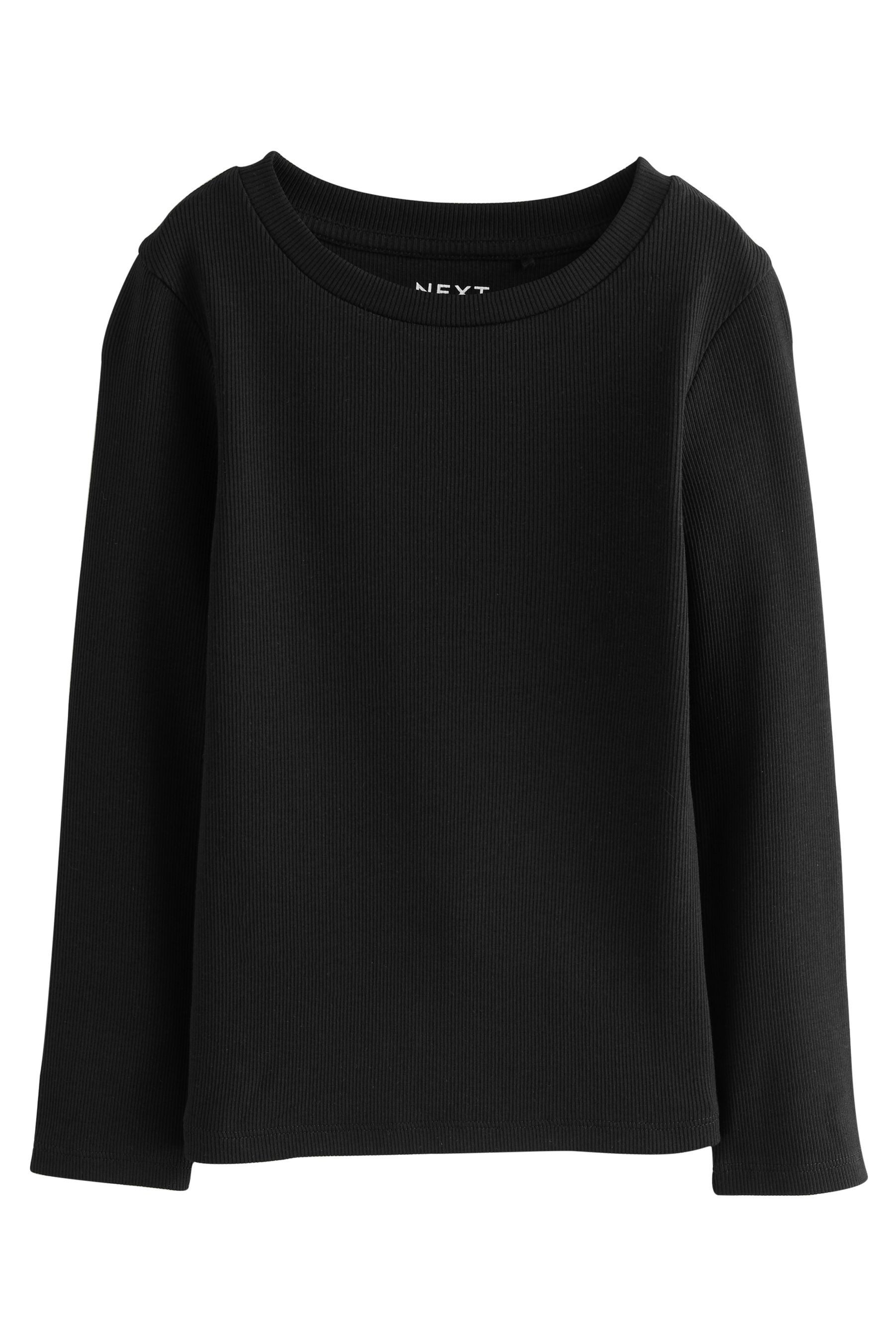 Next Langarmshirt 3er-Pack gerippte Langarmoberteile (3-tlg)