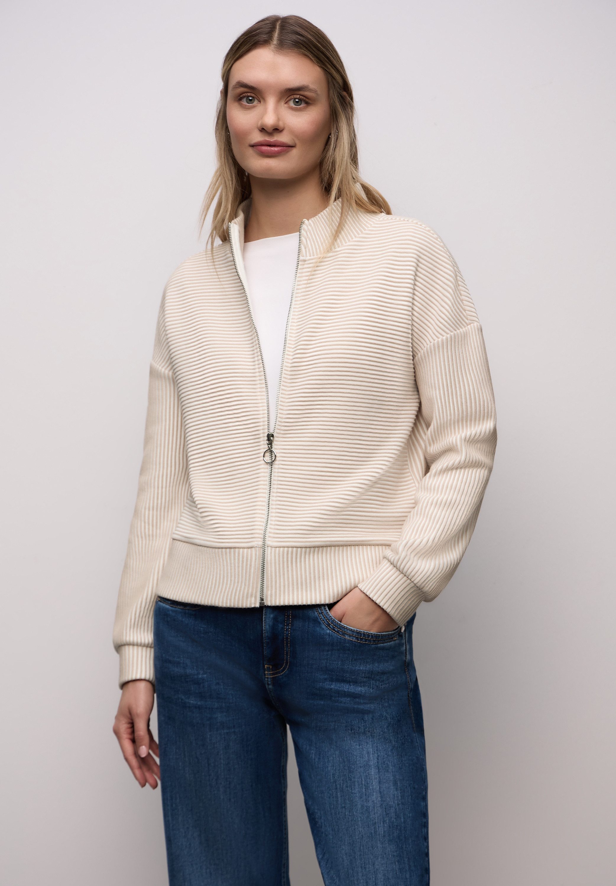 STREET ONE Cardigan mit Struktur-Muster günstig online kaufen