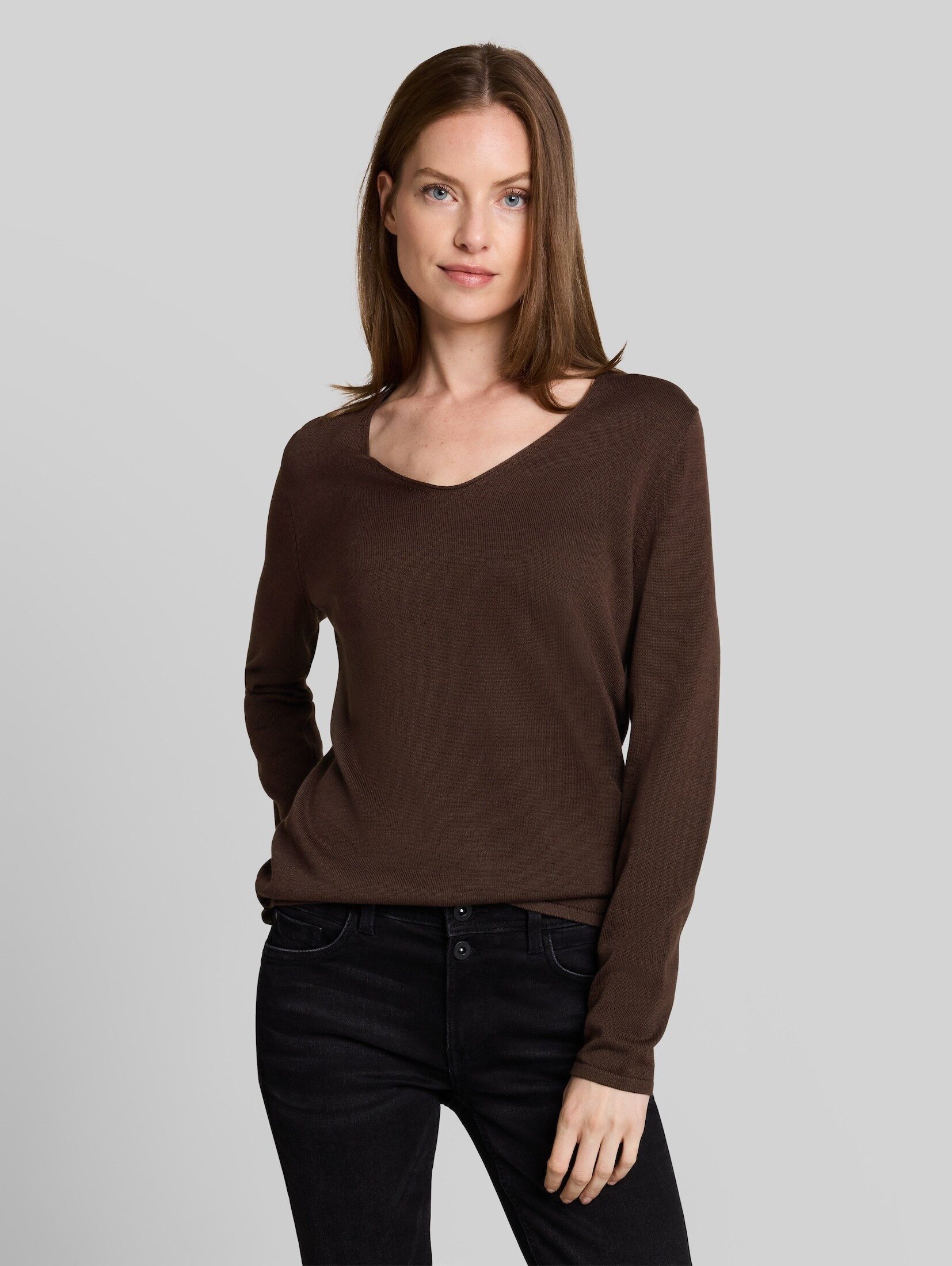 TOM TAILOR Strickpullover Pullover & Strickjacken Strickpullover mit V-Ausschnitt