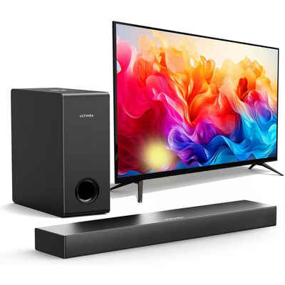 Ultimea Nova S40 2.1 Soundbar (160 W, 5,25'' Tieftöner, BASSMAX, Schlanken 3,8-cm-Design)