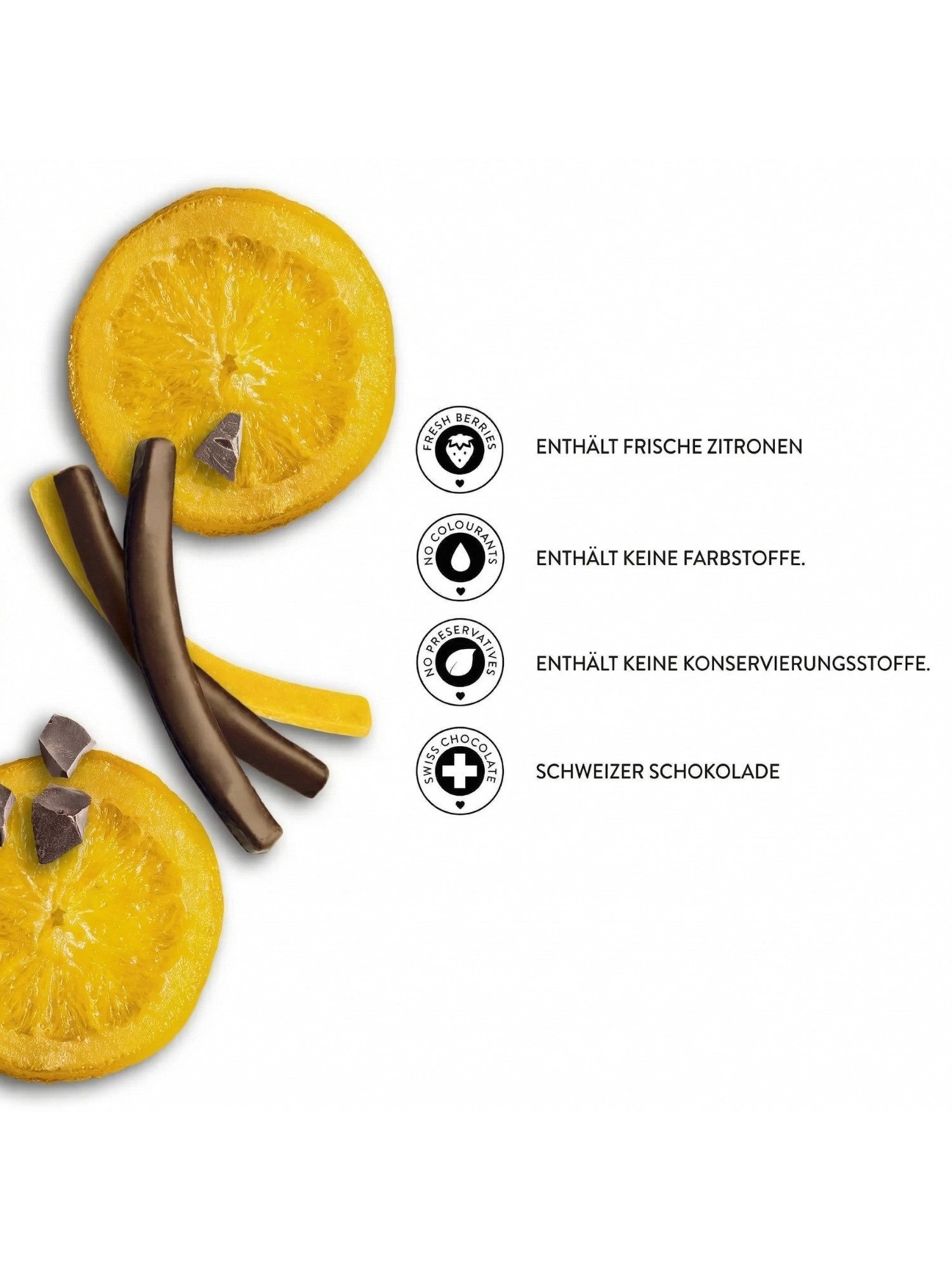 PATISLOVE Schokolade Patislove Zartbitterschokolade Zitronen-Sticks, Schoko-Stäbchen, 80g, Ohne künstliche Farbstoffe, Spritzige Zitronenfüllung