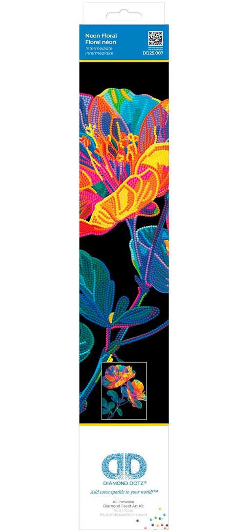 Diamond Dotz Kreativset Diamond Painting Neon Blumen