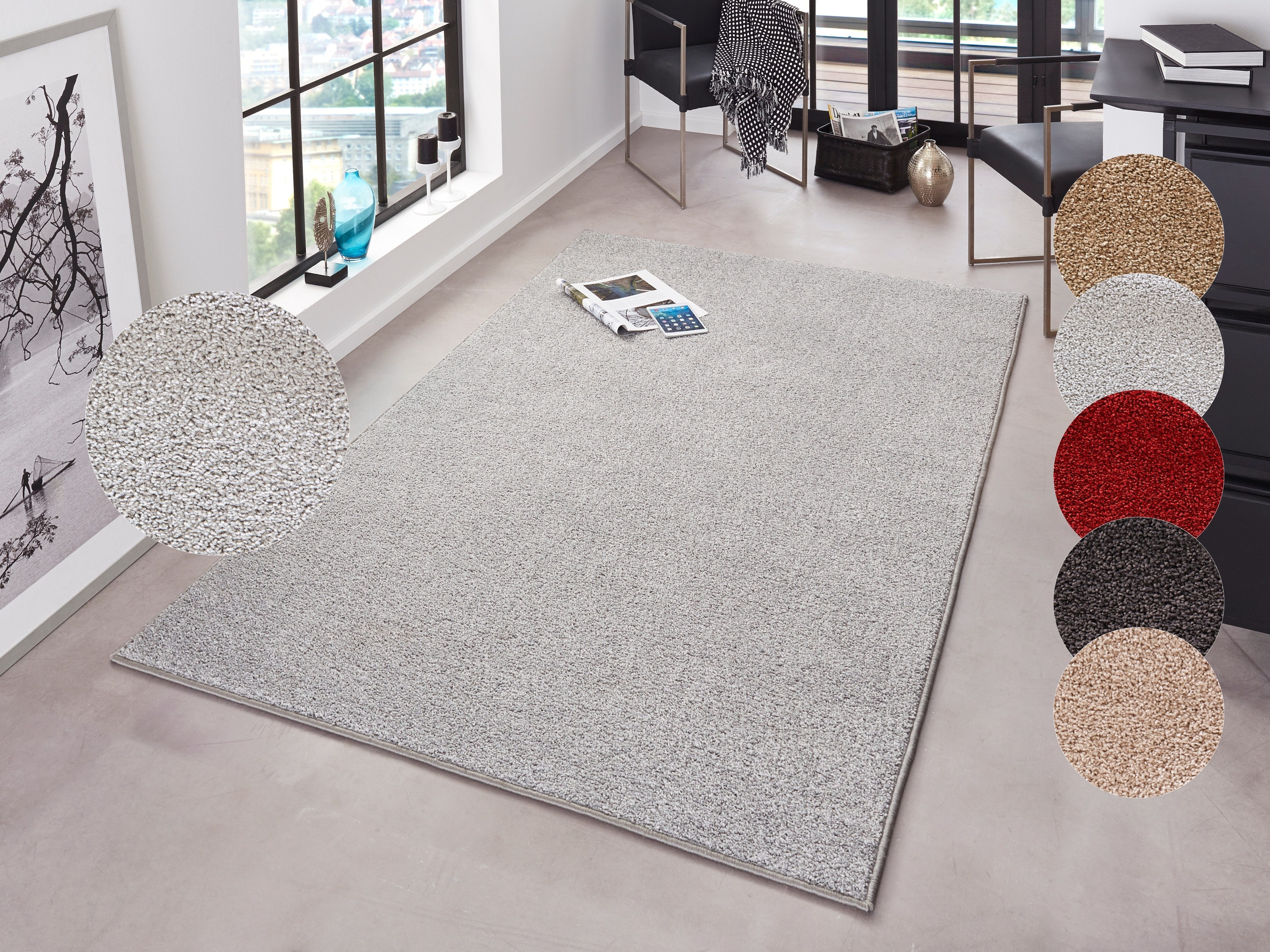 HANSE Home Teppich »Pure 100 Kurzflor«, rechteckig, 13 mm Höhe, Kurzflor, u günstig online kaufen