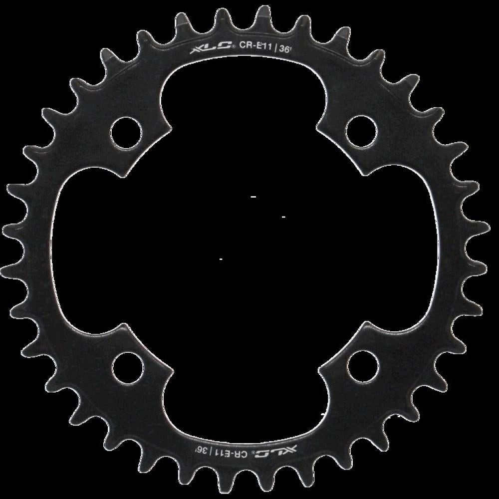 XLC Fahrradpedale XLC E-Bike Kettenblatt für Mittelmotor Stahl BCD 104mm, 36 Zähne, 149g