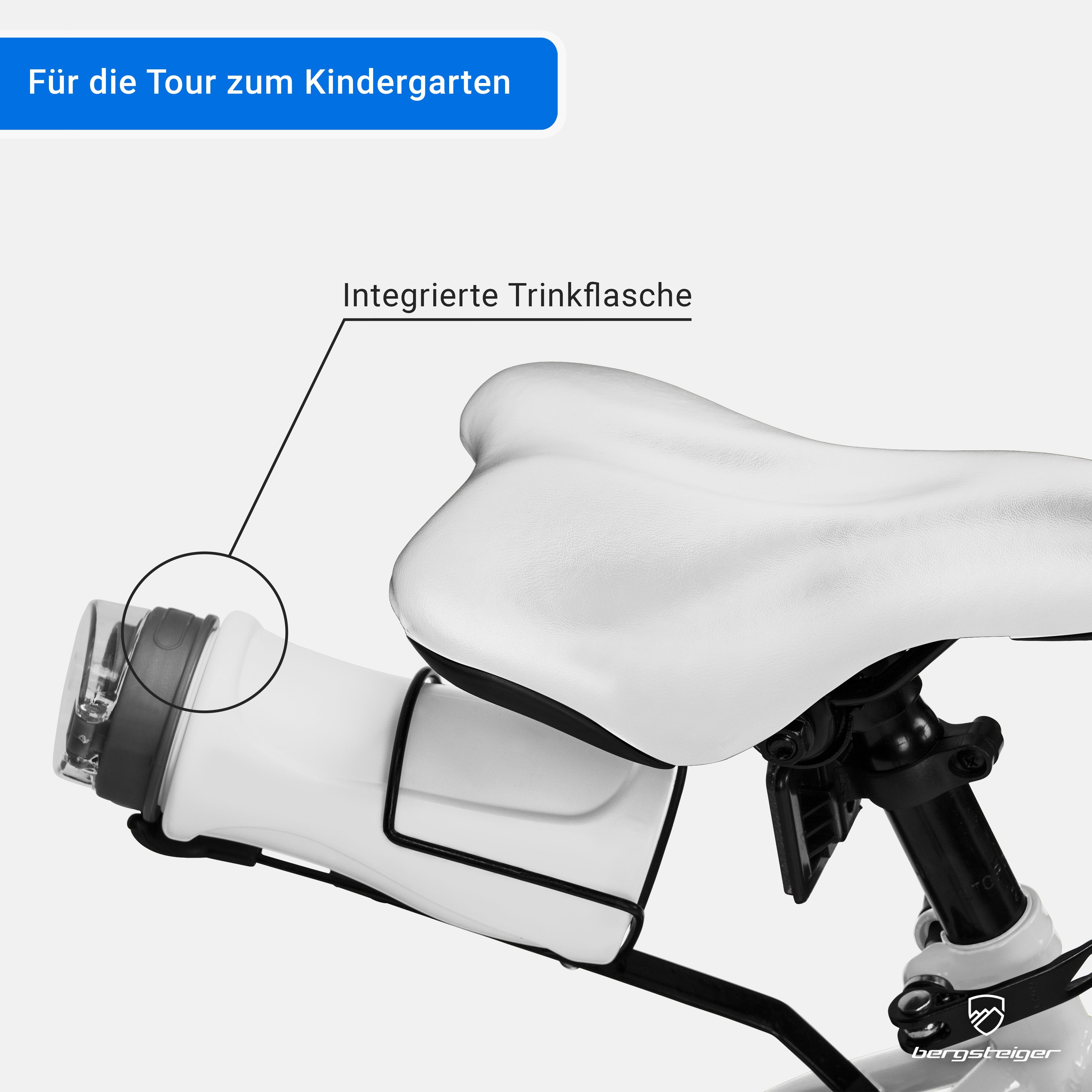 bergsteiger Kinderfahrrad Monaco 16 Zoll, geeignet für 4, 5, 6 Jahre, BMX, 1 Gang, V-Brakes, Trinkflasche