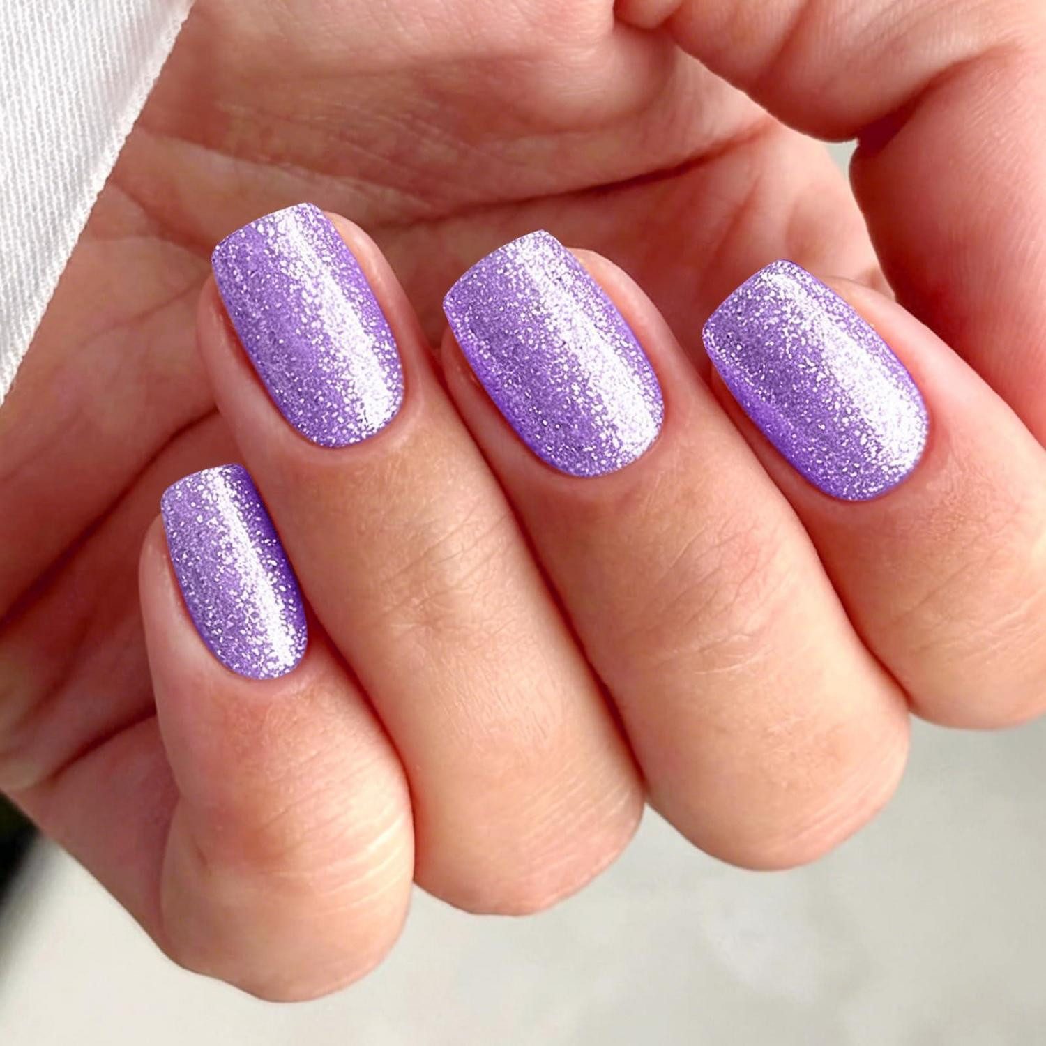 LuxusKollektion Nagel-Tattoo Nagelfolie Lila Glitzer