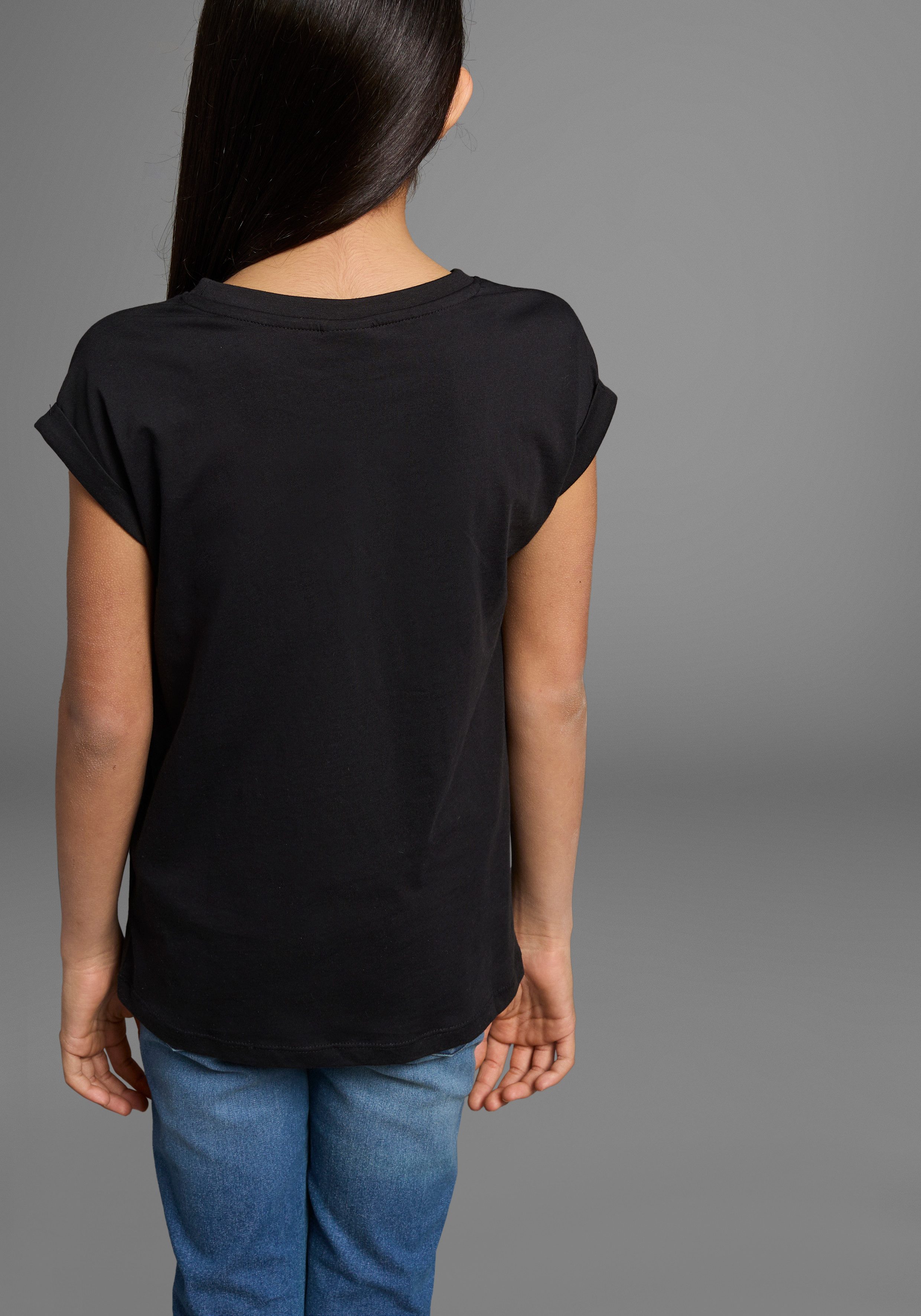 KIDSWORLD T-Shirt Sorry. hab nicht zugehört. Kurzarm, bedruckt, Rundhalsausschnitt, aus Baumwolle