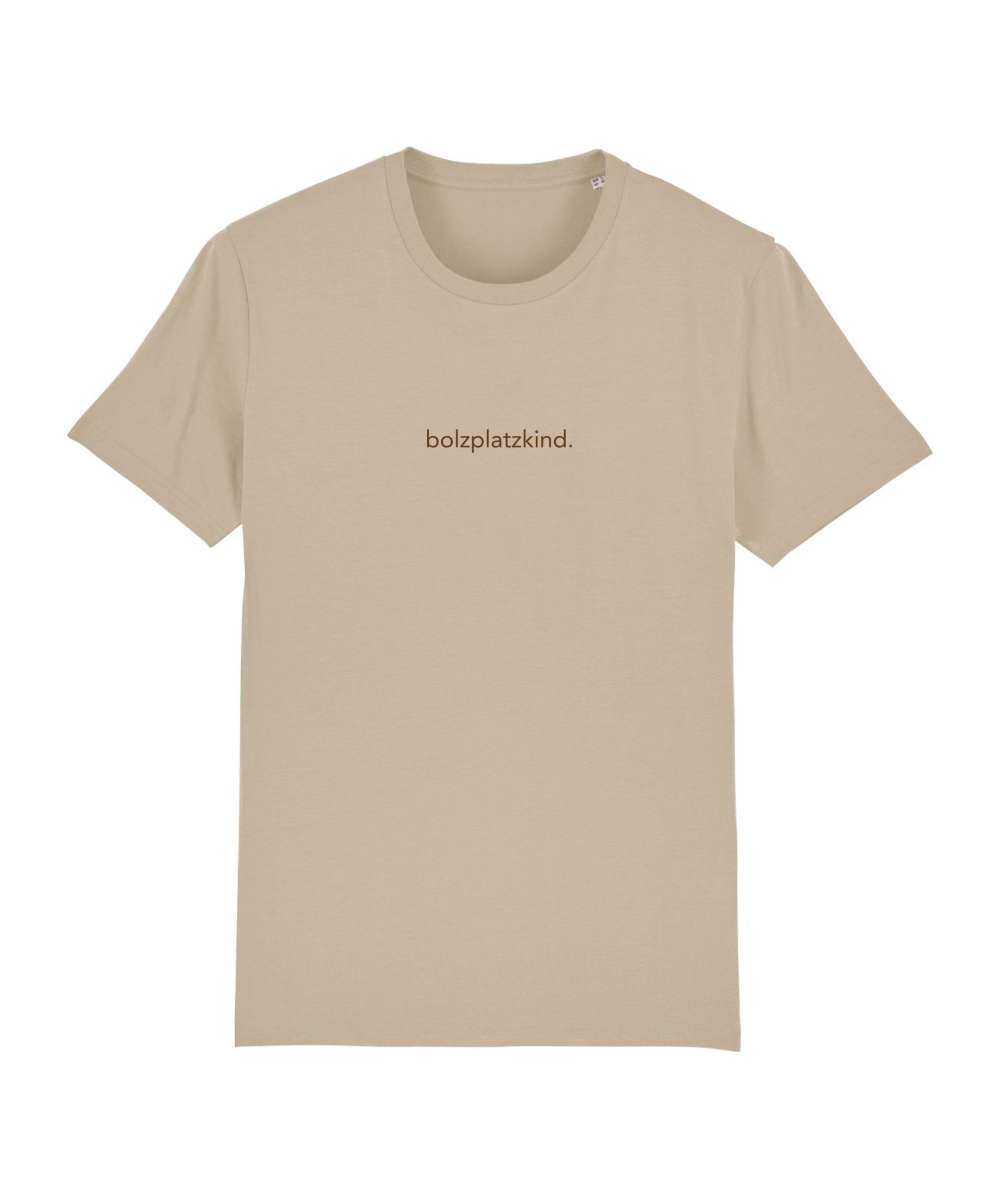Bolzplatzkind T-Shirt "Friendly" T-Shirt Sand Nachhaltiges Produkt braun