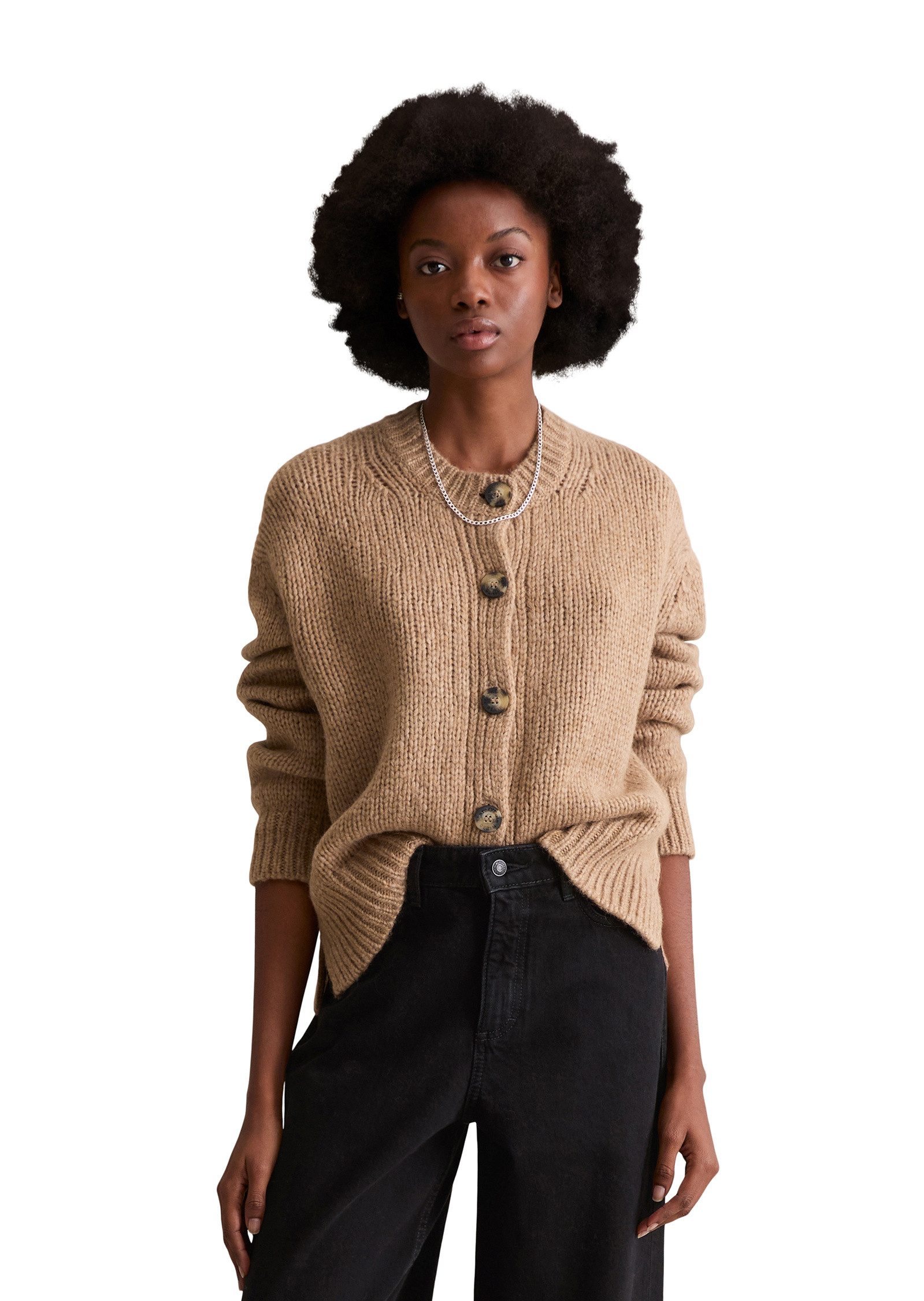 Marc O'Polo DENIM Cardigan aus kuscheligem Schurwolle-Alpaka-Mix