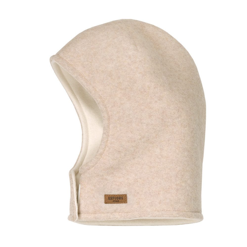 MAXIMO Beanie GOTS MINI-Schlupfmütze Baumwollfleece, Klettverschluß (1-St) Baumwollfleece