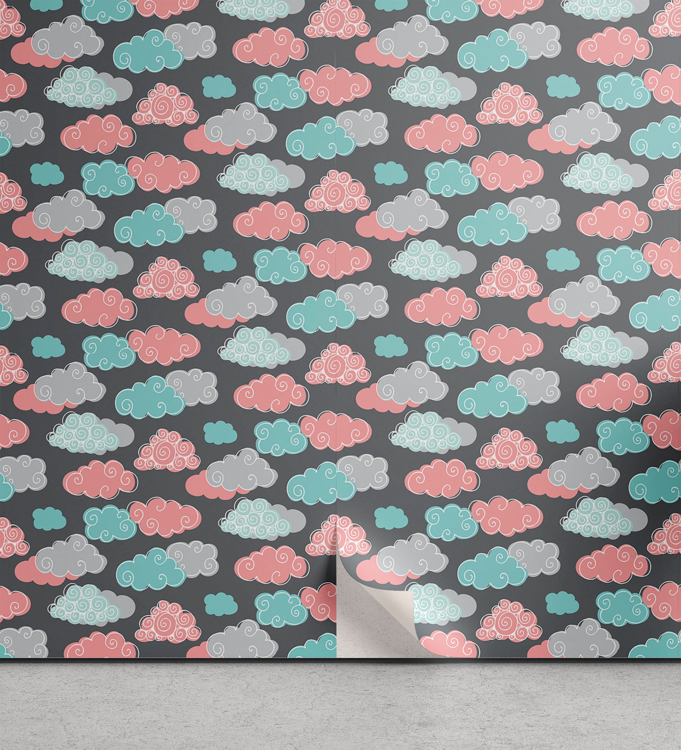 Abakuhaus Vinyltapete selbstklebendes Wohnzimmer Küchenakzent, Wolke abstrakte Wolke