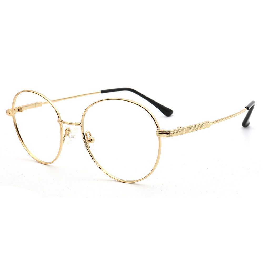 PACIEA Brille Damen Herren Ohne Sehstärke Metall Blaulichtfilter Biegsame Bügel