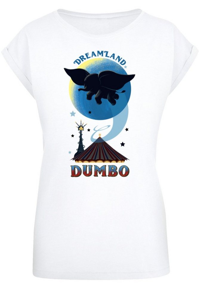 weicher hohem Tragekomfort Baumwollstoff Sehr Dreamland F4NT4STIC Dumbo Disney T-Shirt Premium mit Qualität,