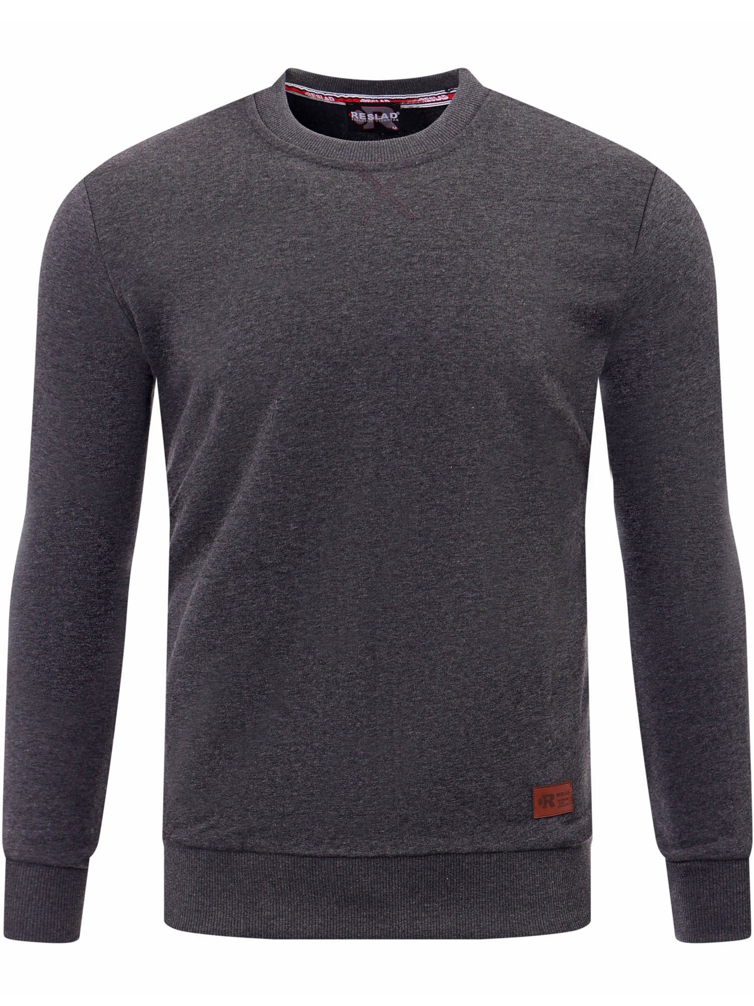 Reslad Sweatshirt Reslad Pullover Herren Sweatshirt RS-1013 (1-tlg) weicher Rundhalspullover Winter Pulli Sweater Sweatjacke